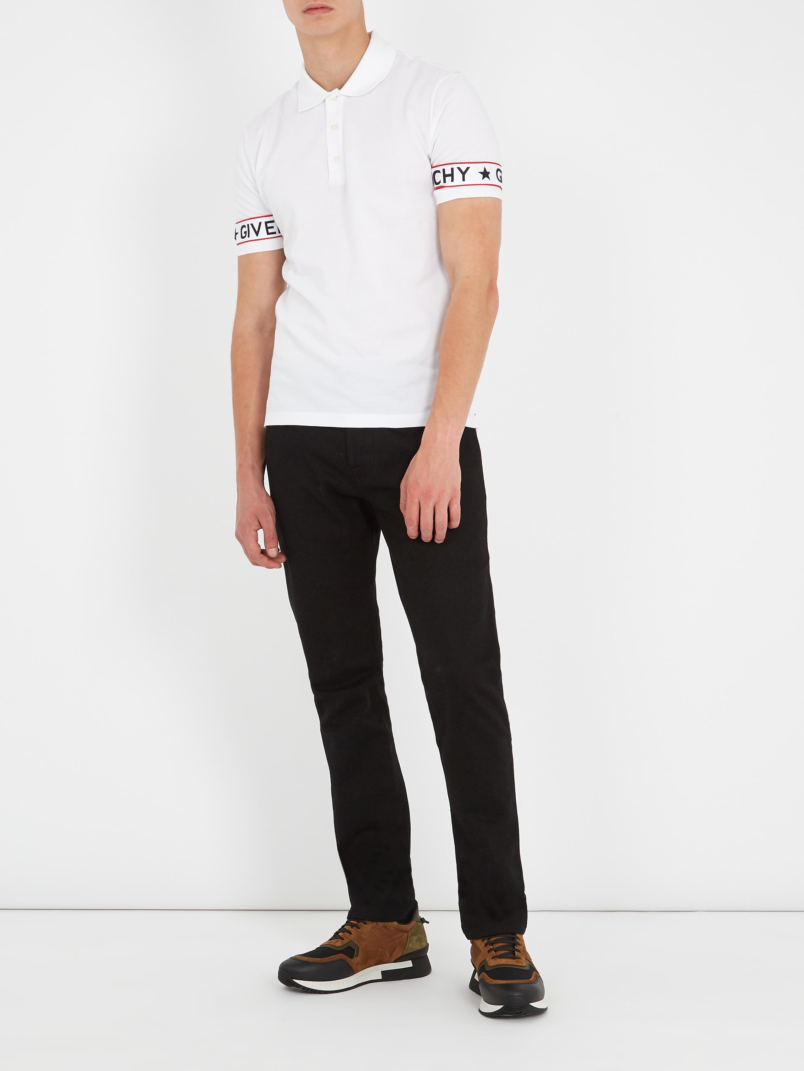 Download Givenchy Cuban-fit Logo-print Cotton-piqué Polo Shirt in ...