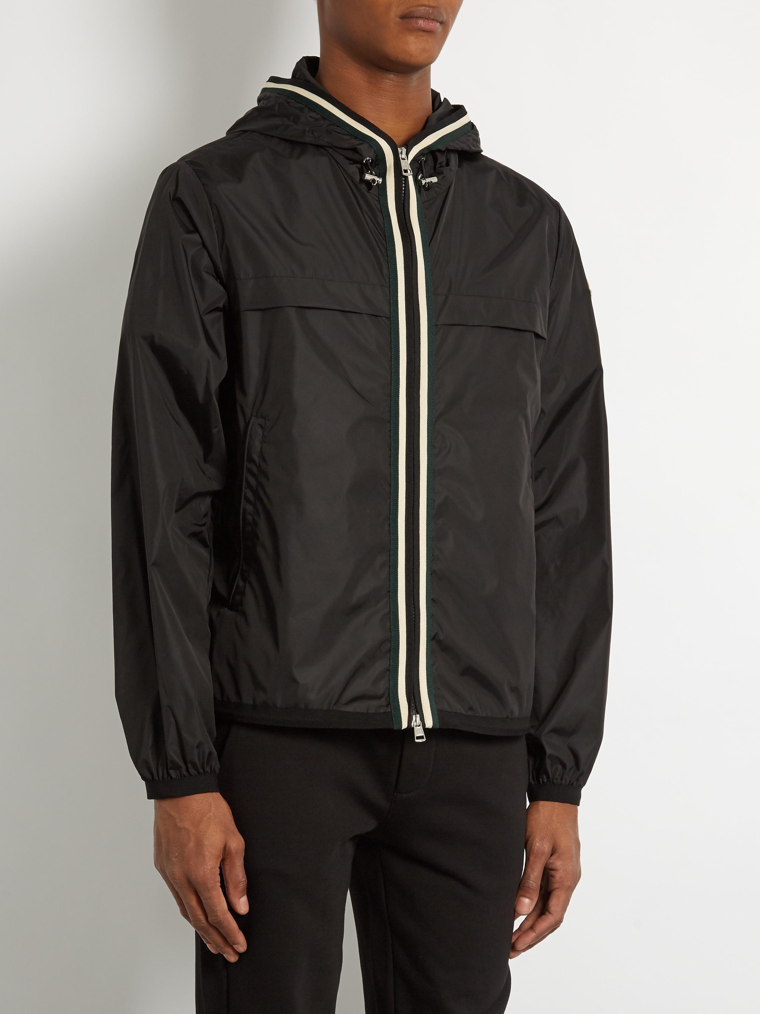 Moncler Synthetic Anton Lightweight Hooded Jacket in Black for Men Lyst