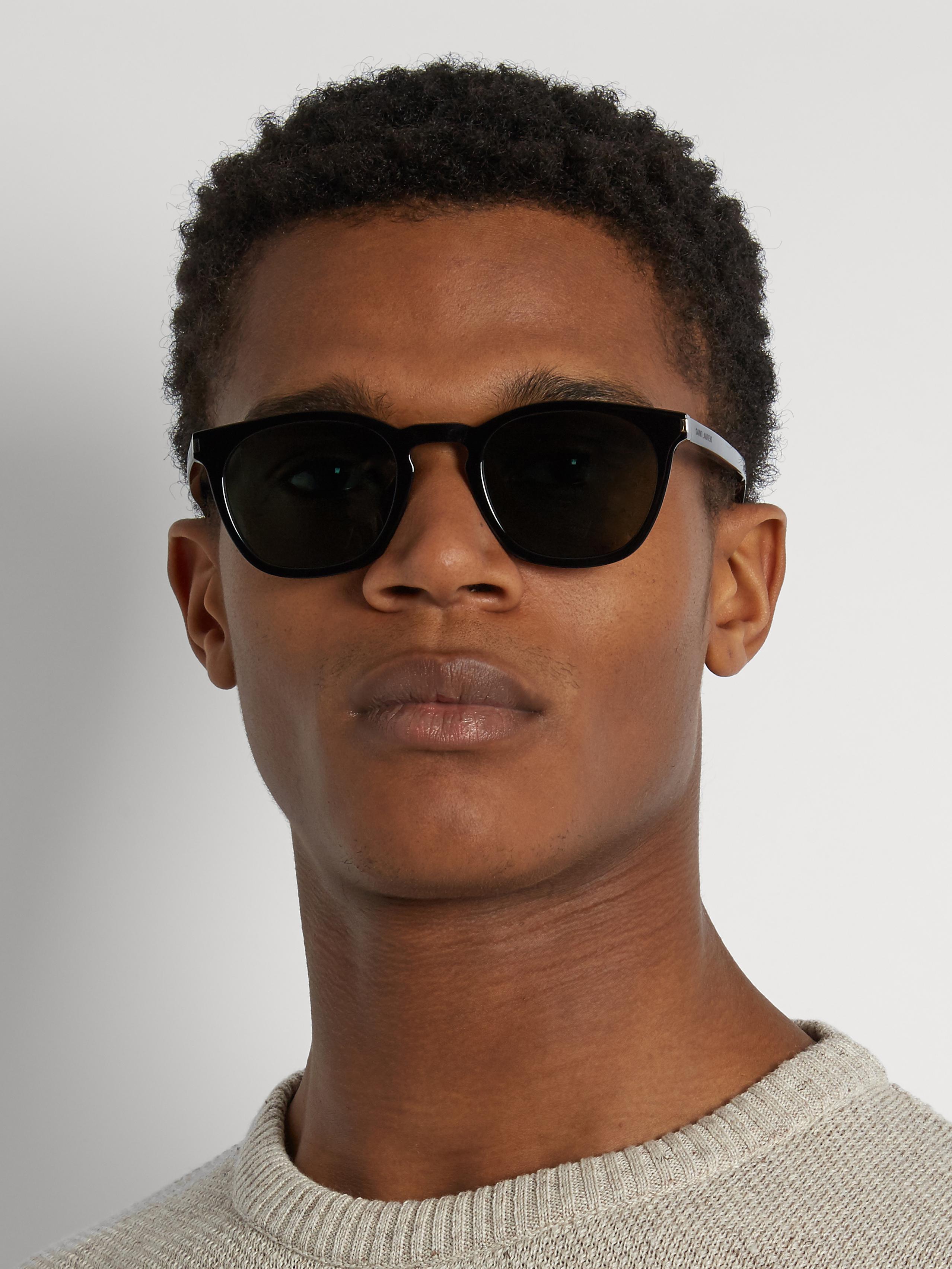 Saint Laurent D-frame Acetate Sunglasses in Black for Men | Lyst