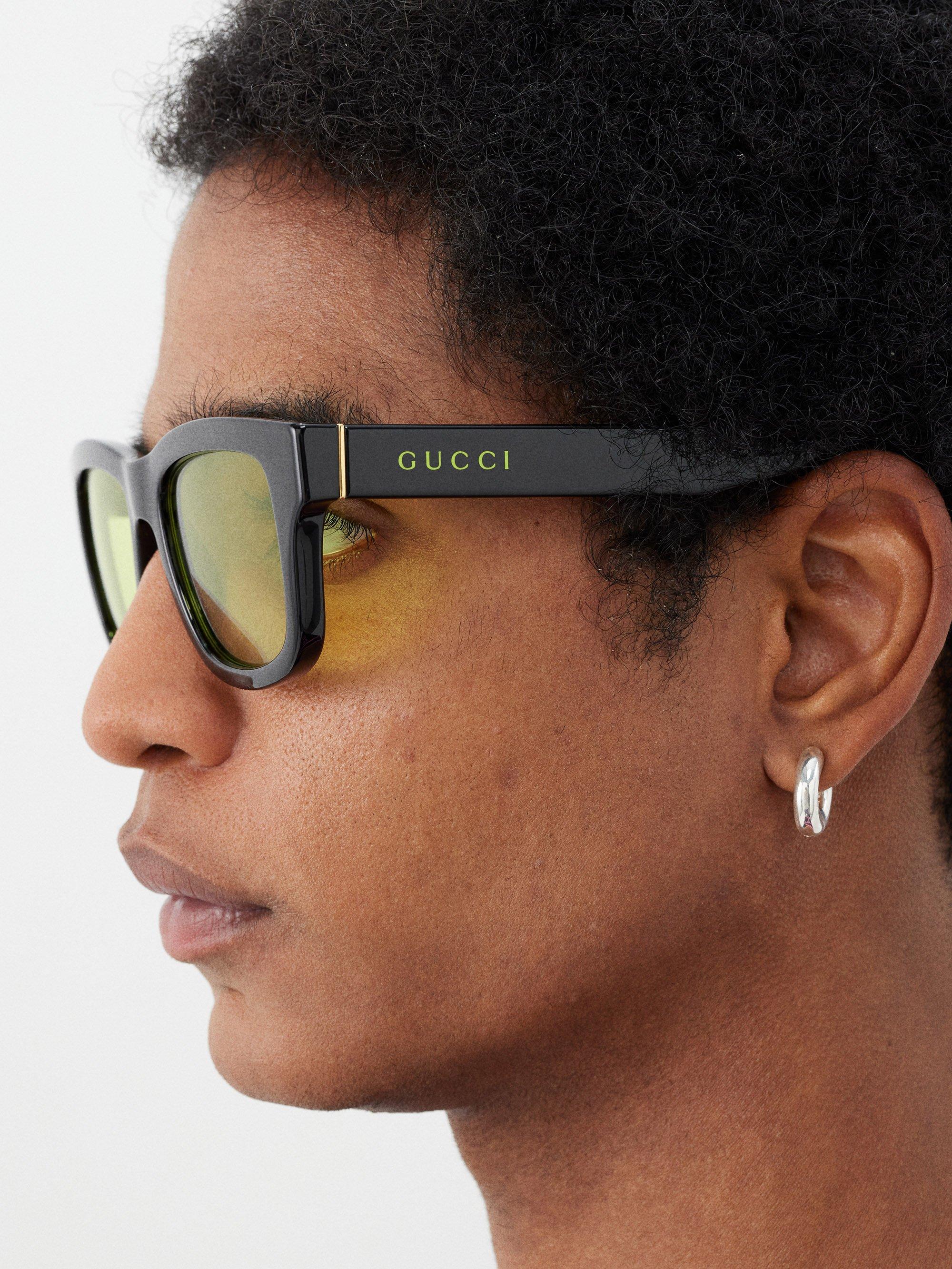 Gucci Fluo Narrow Rectangular Sunglasses | Shopbop