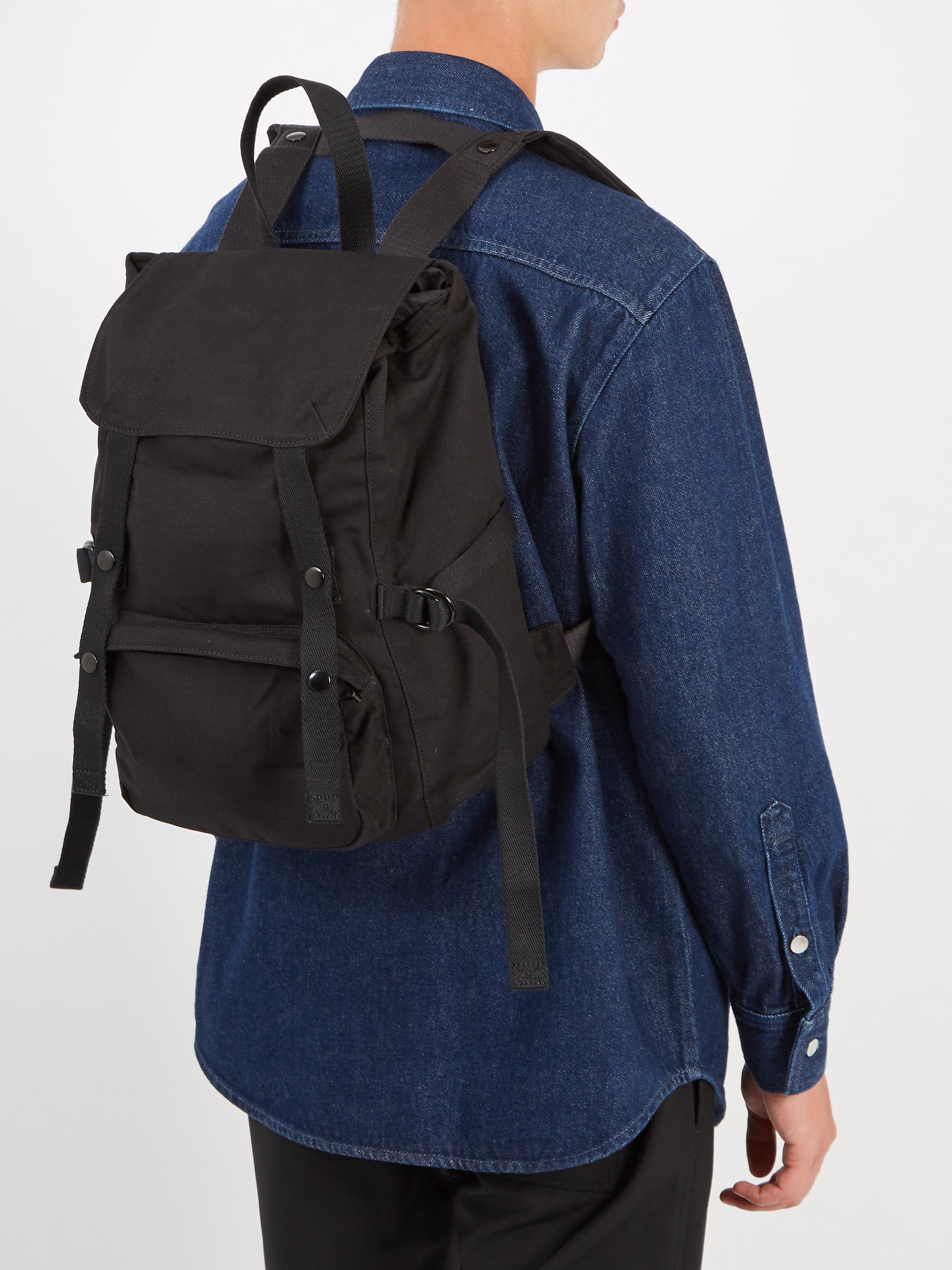 Raf Simons X Eastpak Canvas Backpack in Black for Men | Lyst