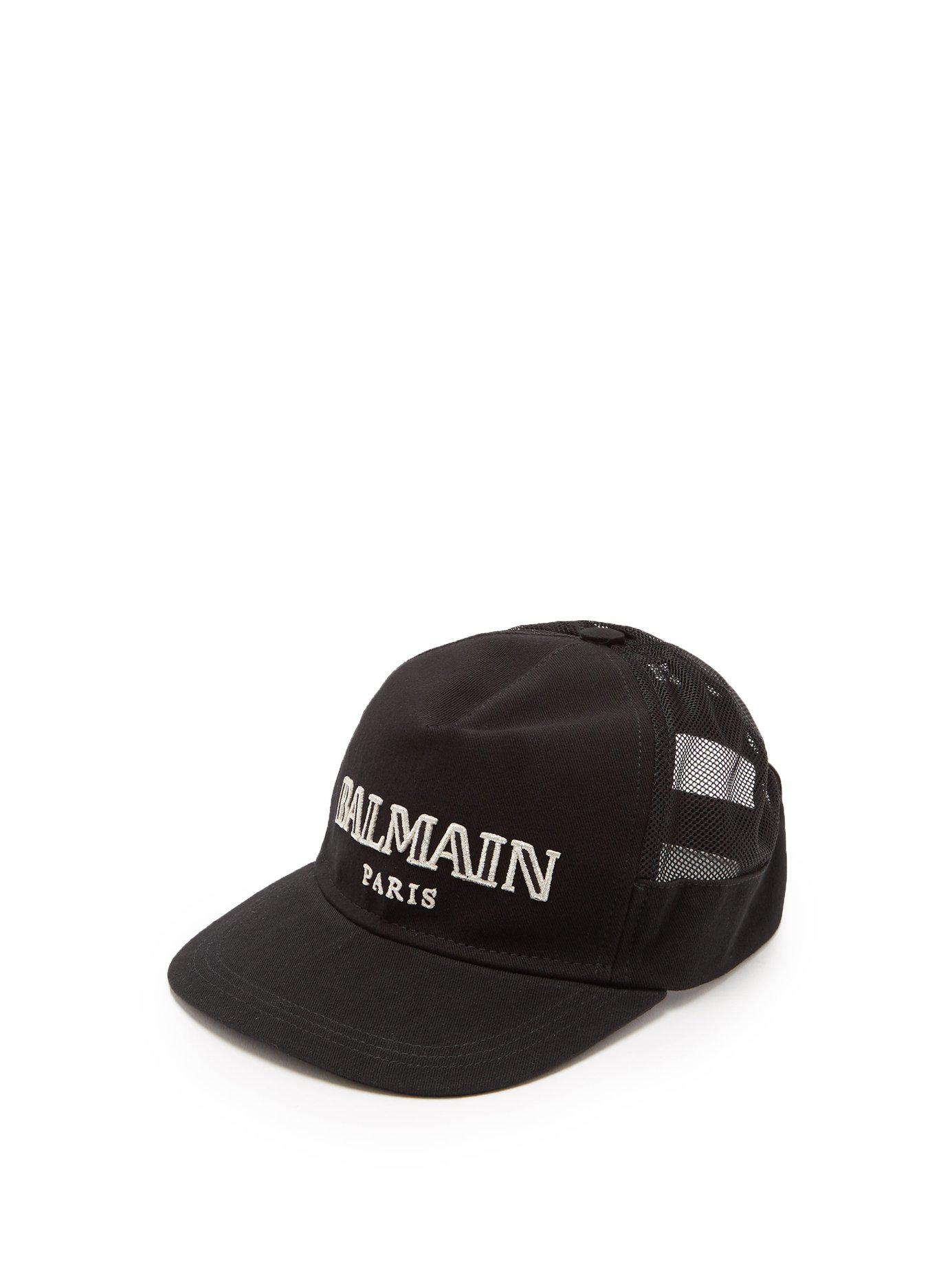 Balmain Cotton Hat in Black for Men - Lyst