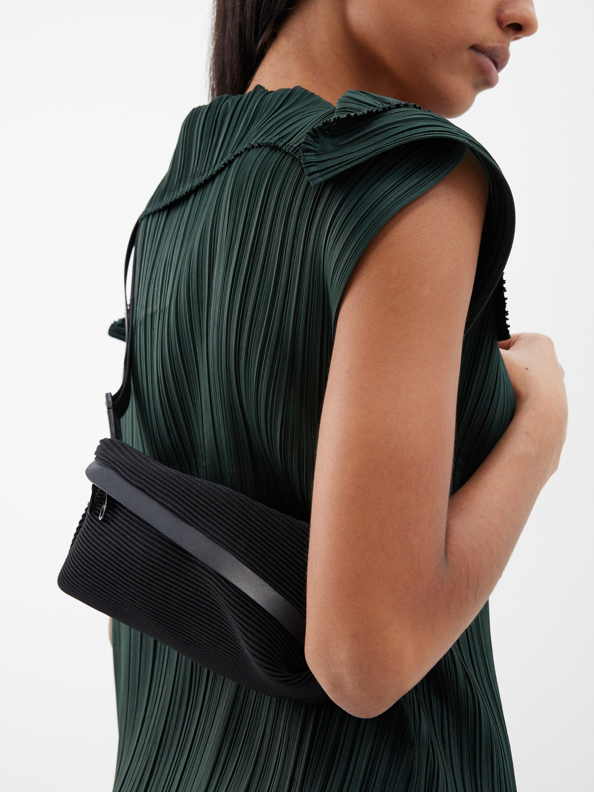Pleats Please Issey Miyake Green Mini Pochette Shoulder Bag - ShopStyle