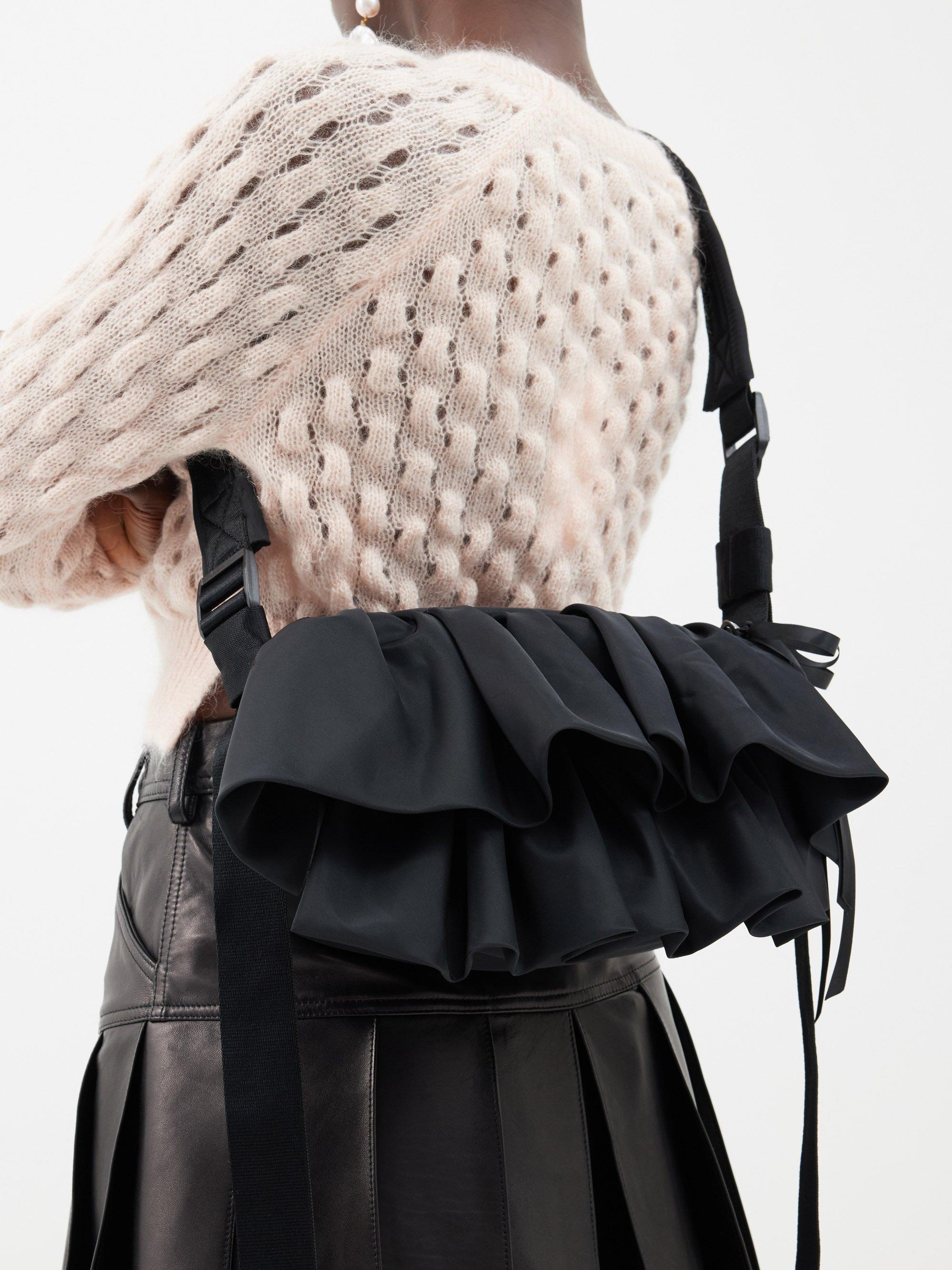 Ruffled Crossbody Bag in Pink - Simone Rocha