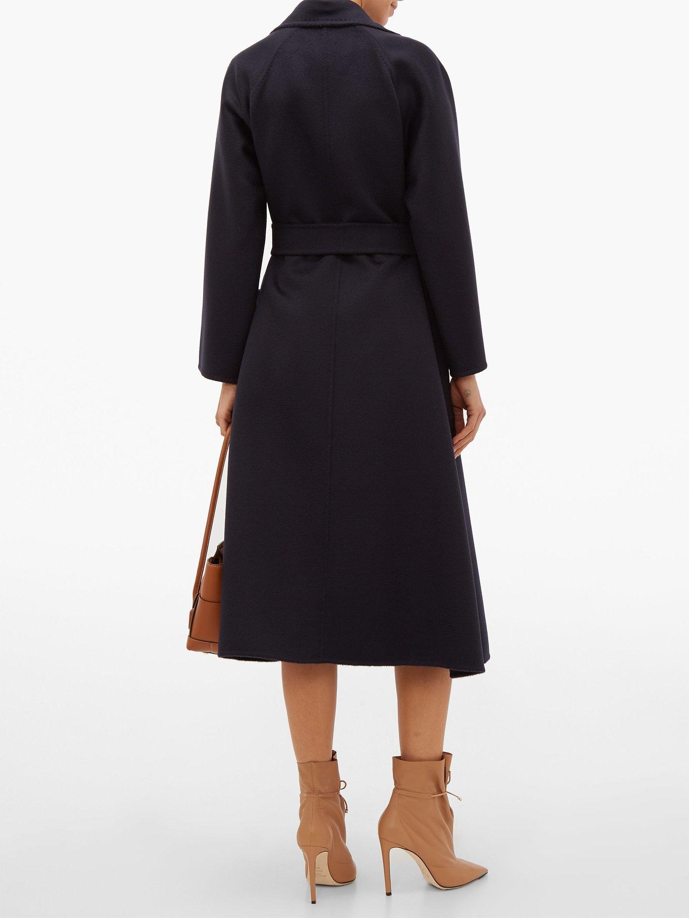 Max Mara Cashmere Labbro Coat in Navy (Blue) - Lyst