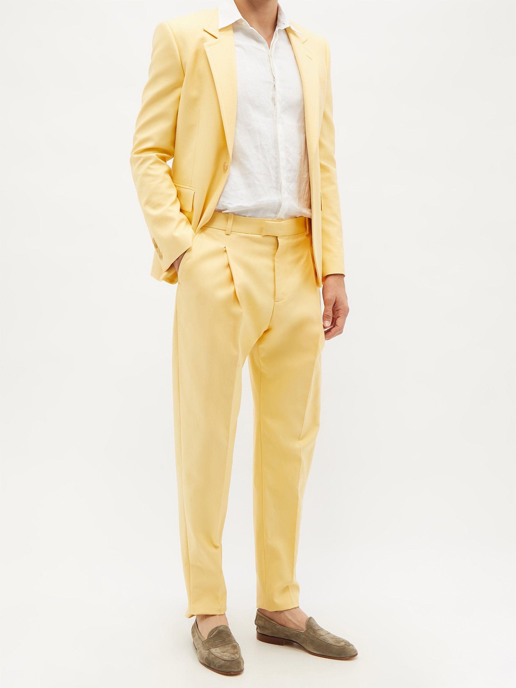 light yellow suit for men