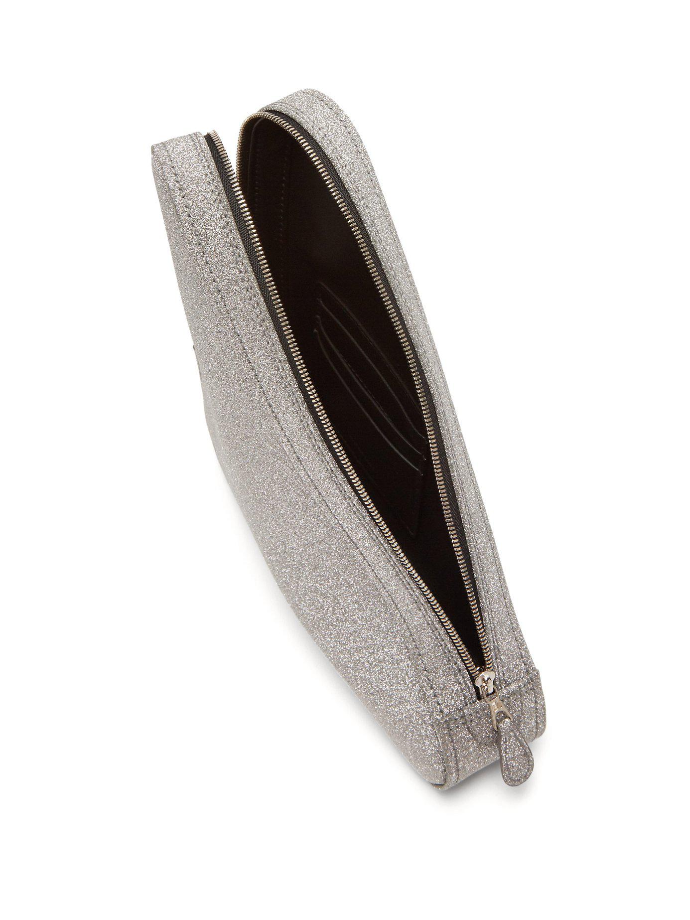 balenciaga triangle bag glitter