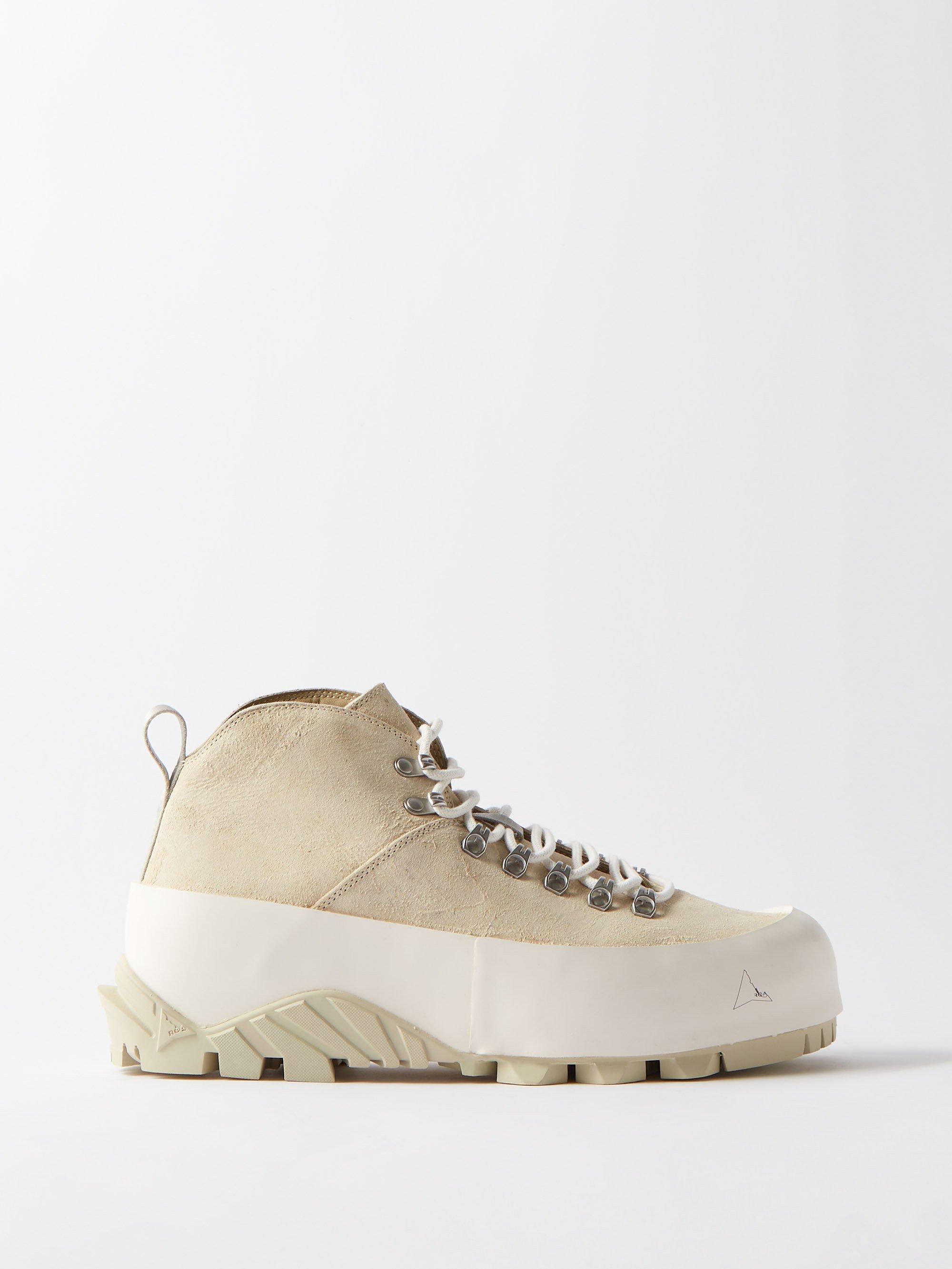 Roa Cvo Leather And Rubber Hiking Boots in White for Men | Lyst