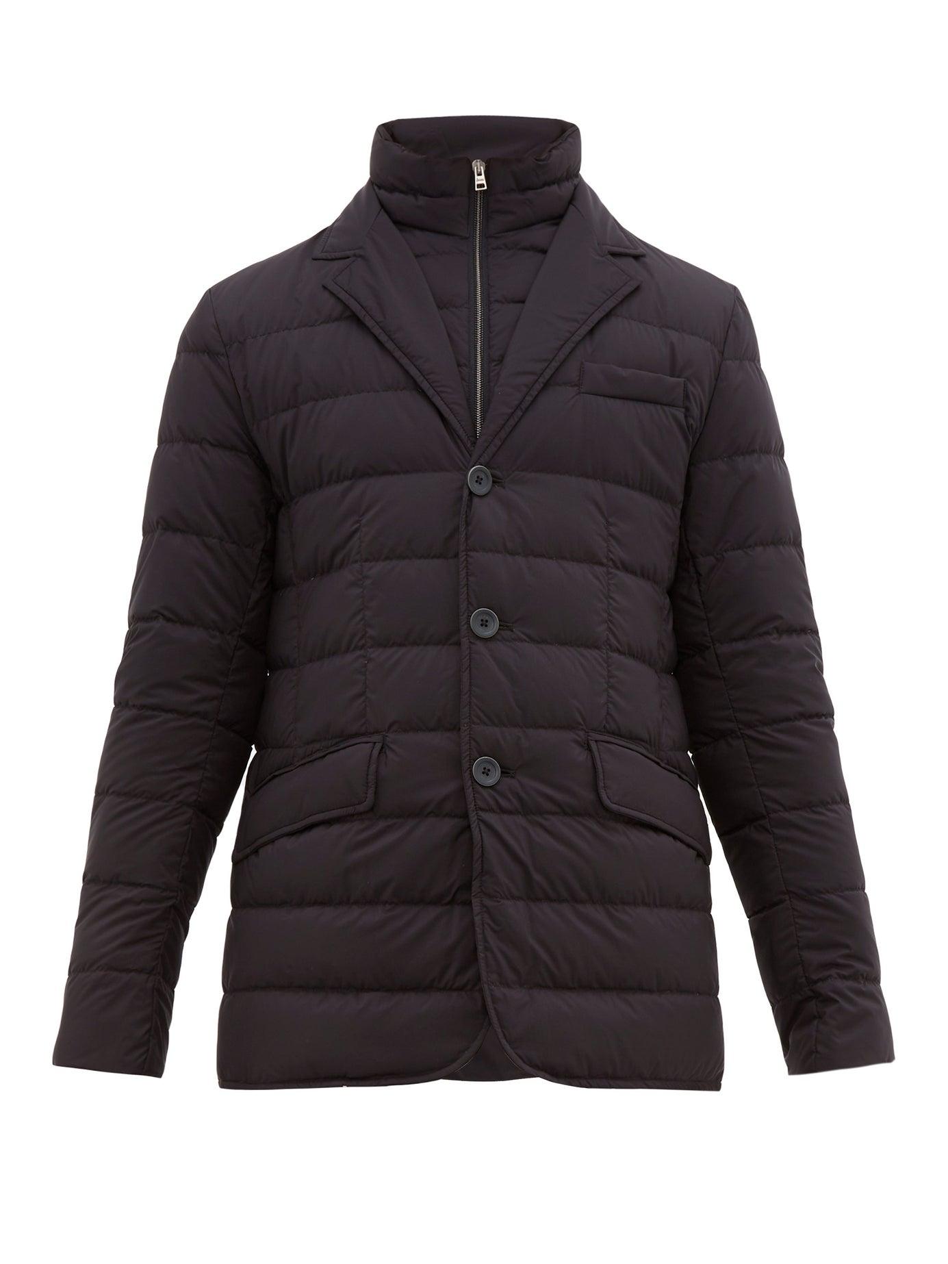 Herno La Giacca Quilted-down Jacket in Navy (Blue) for Men - Lyst