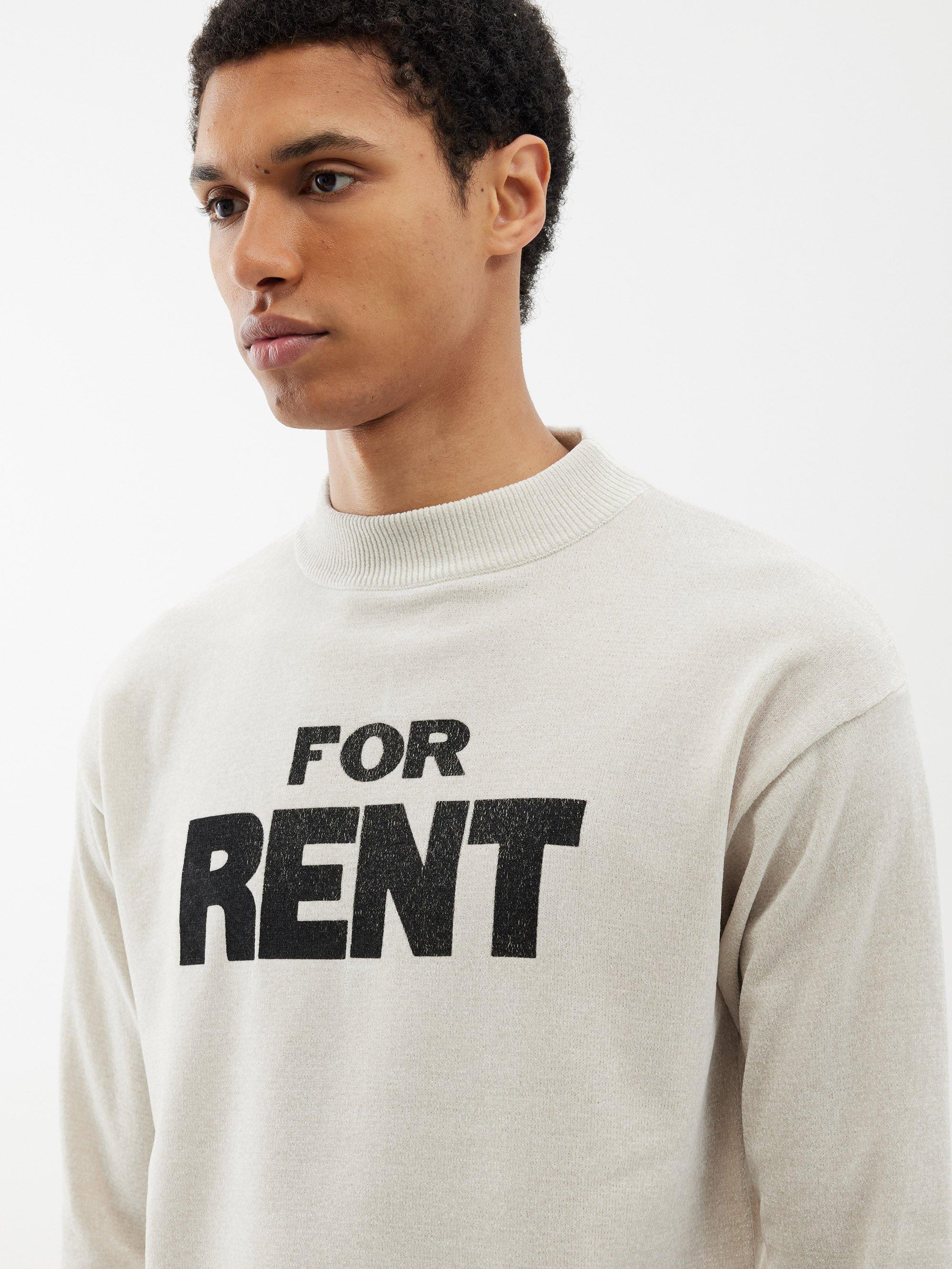 ERL For Rent-print Knitted Sweater in Natural for Men | Lyst