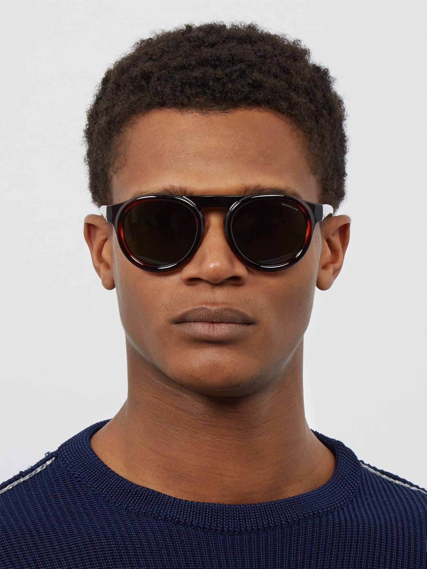moncler round sunglasses