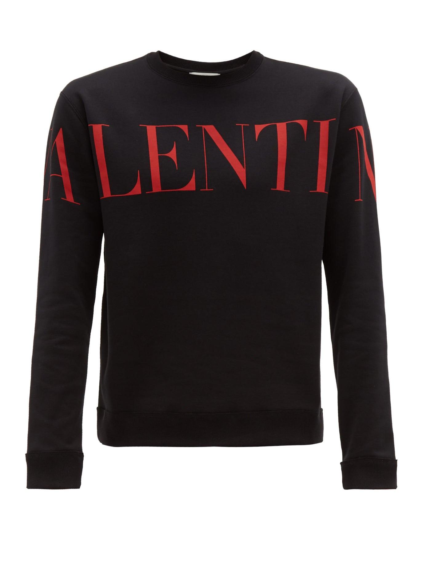 Valentino Logo-print Sweatshirt Black Men | Lyst