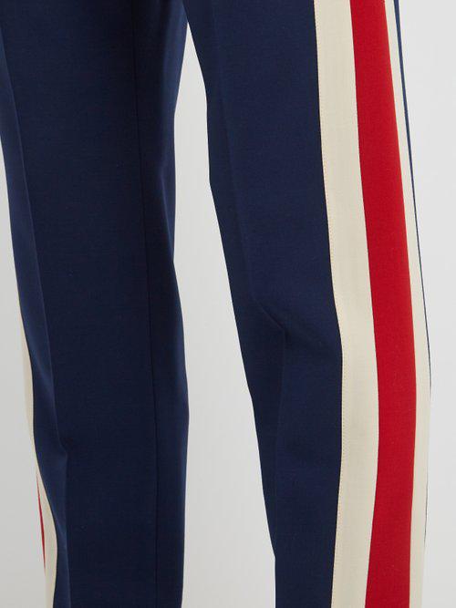 gucci stripe trousers
