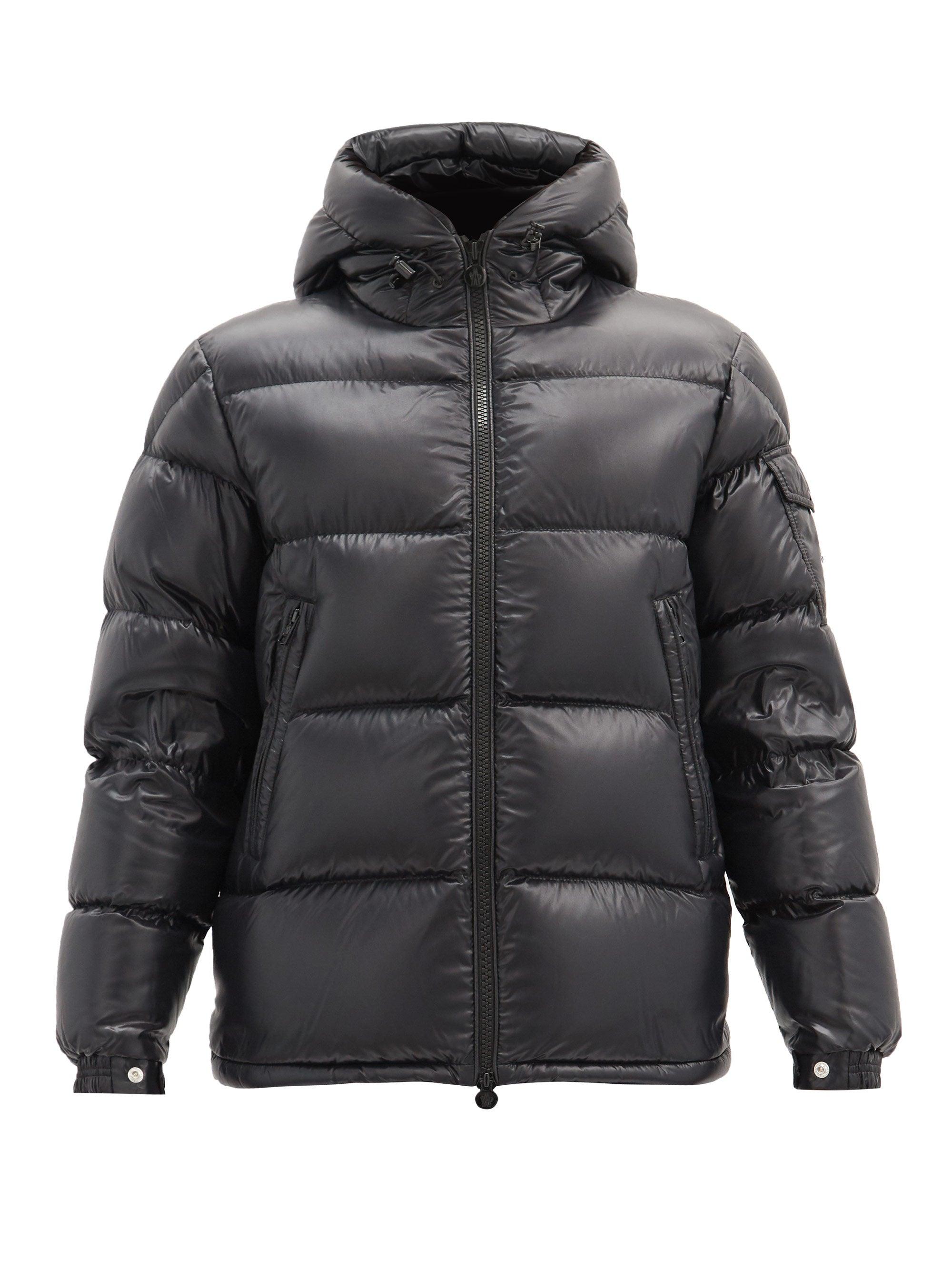 Moncler Ecrins Down-filled Hooded Coat in Black for Men - Lyst