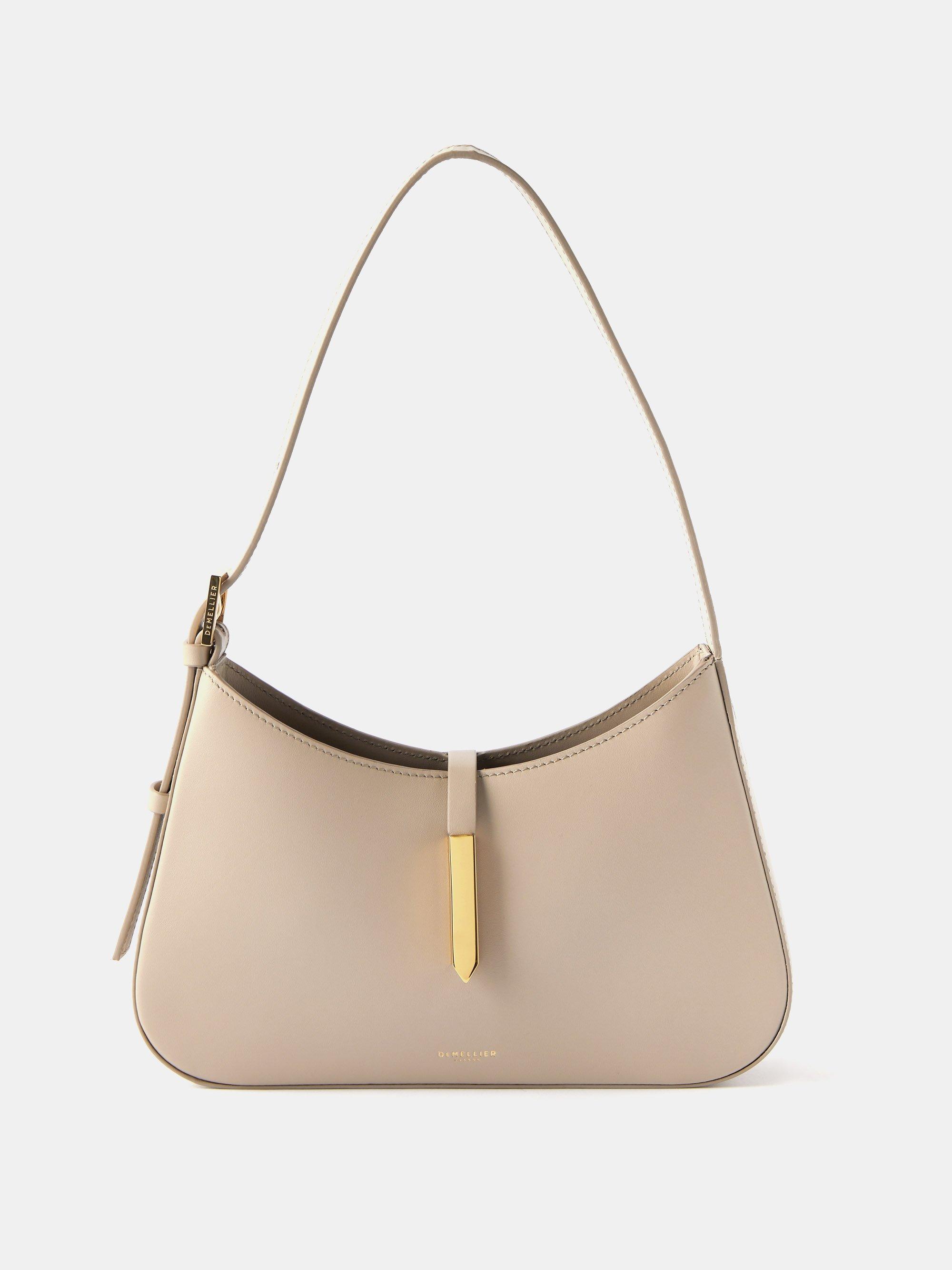 DeMellier Tokyo Small Leather Shoulder Bag in Natural | Lyst