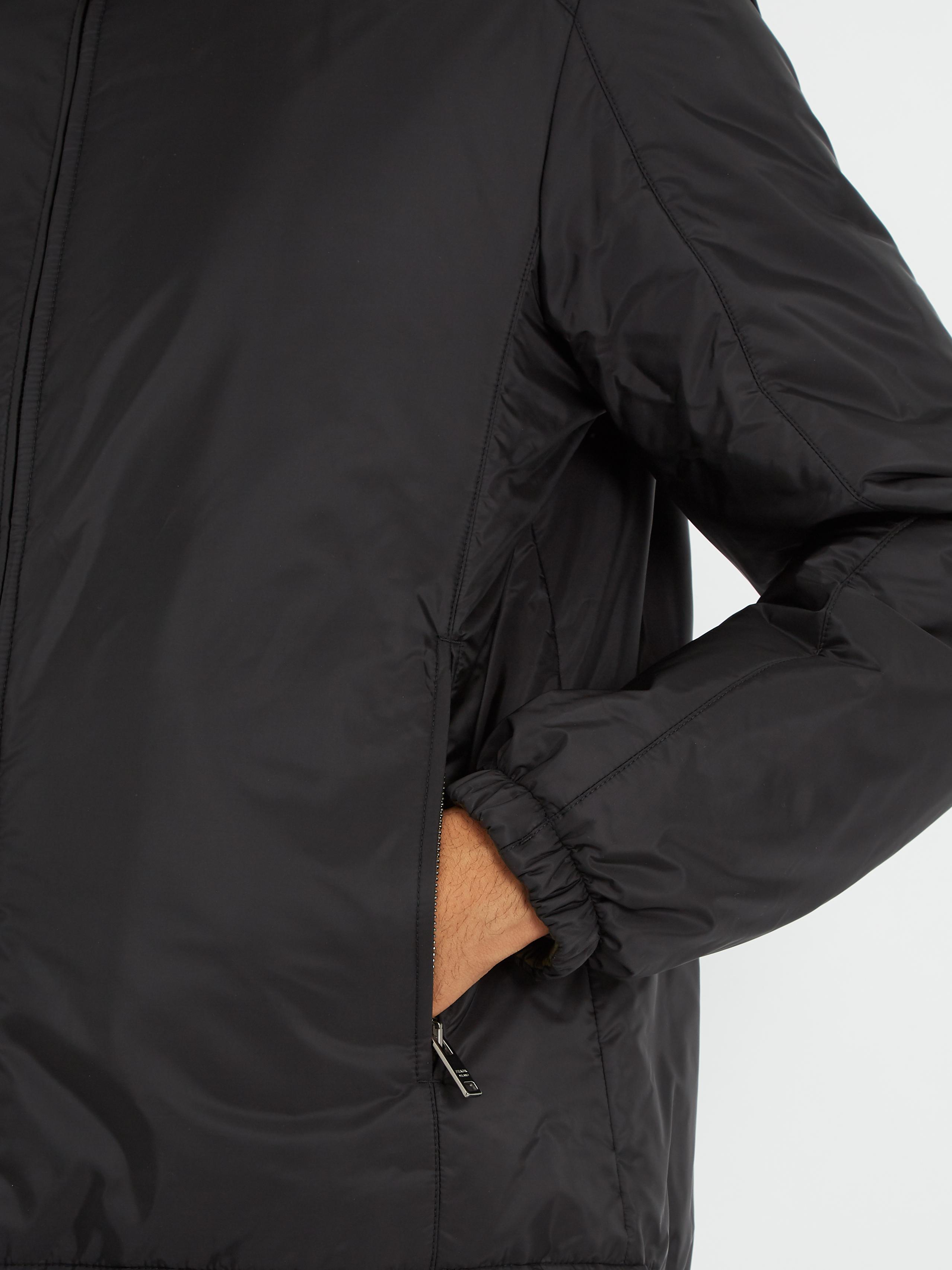 Prada Rubber Reversible Hooded Padded-shell Jacket in Black for 