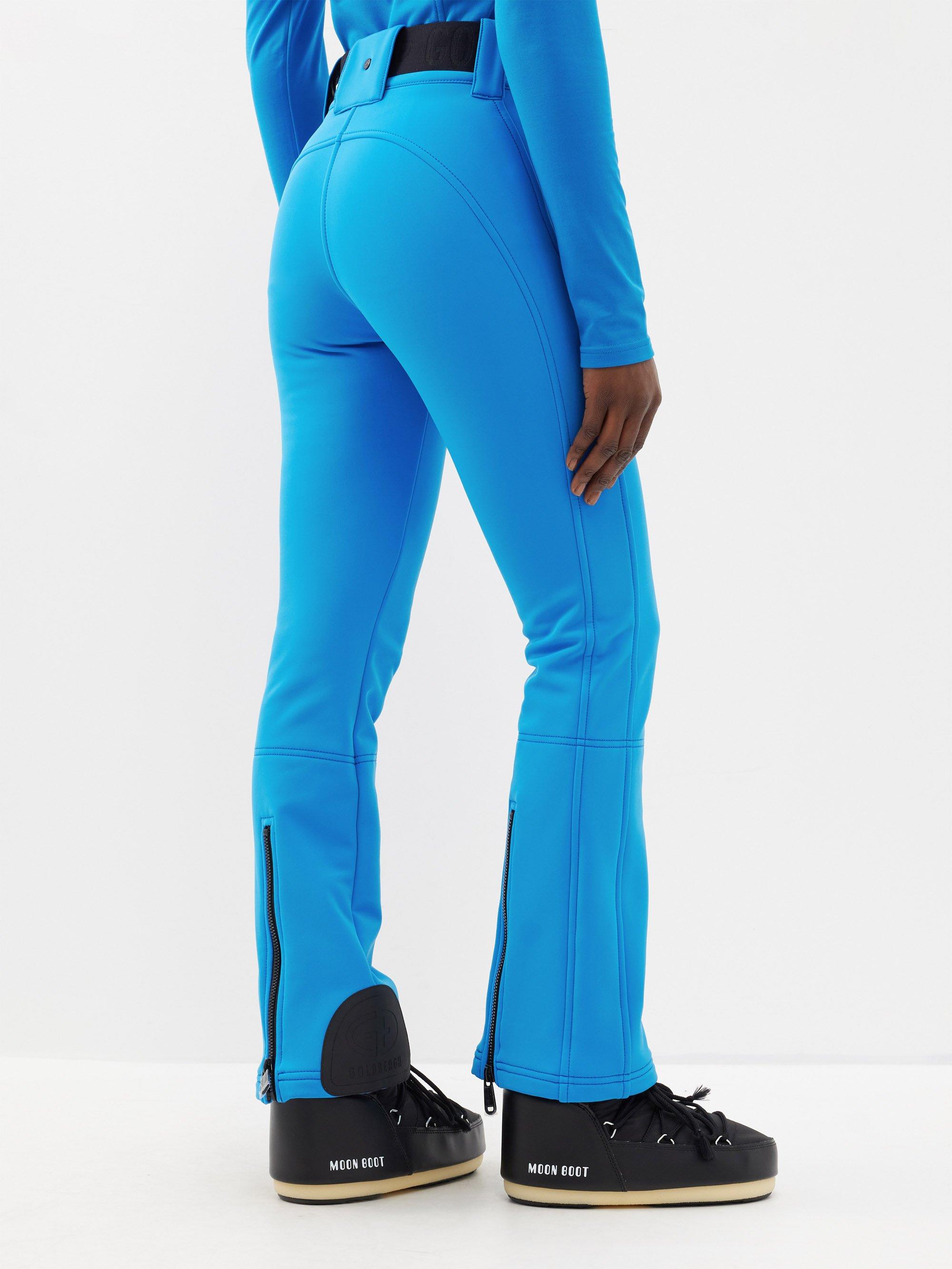 Goldbergh Pippa Belted Softshell Ski Trousers in Blue | Lyst UK
