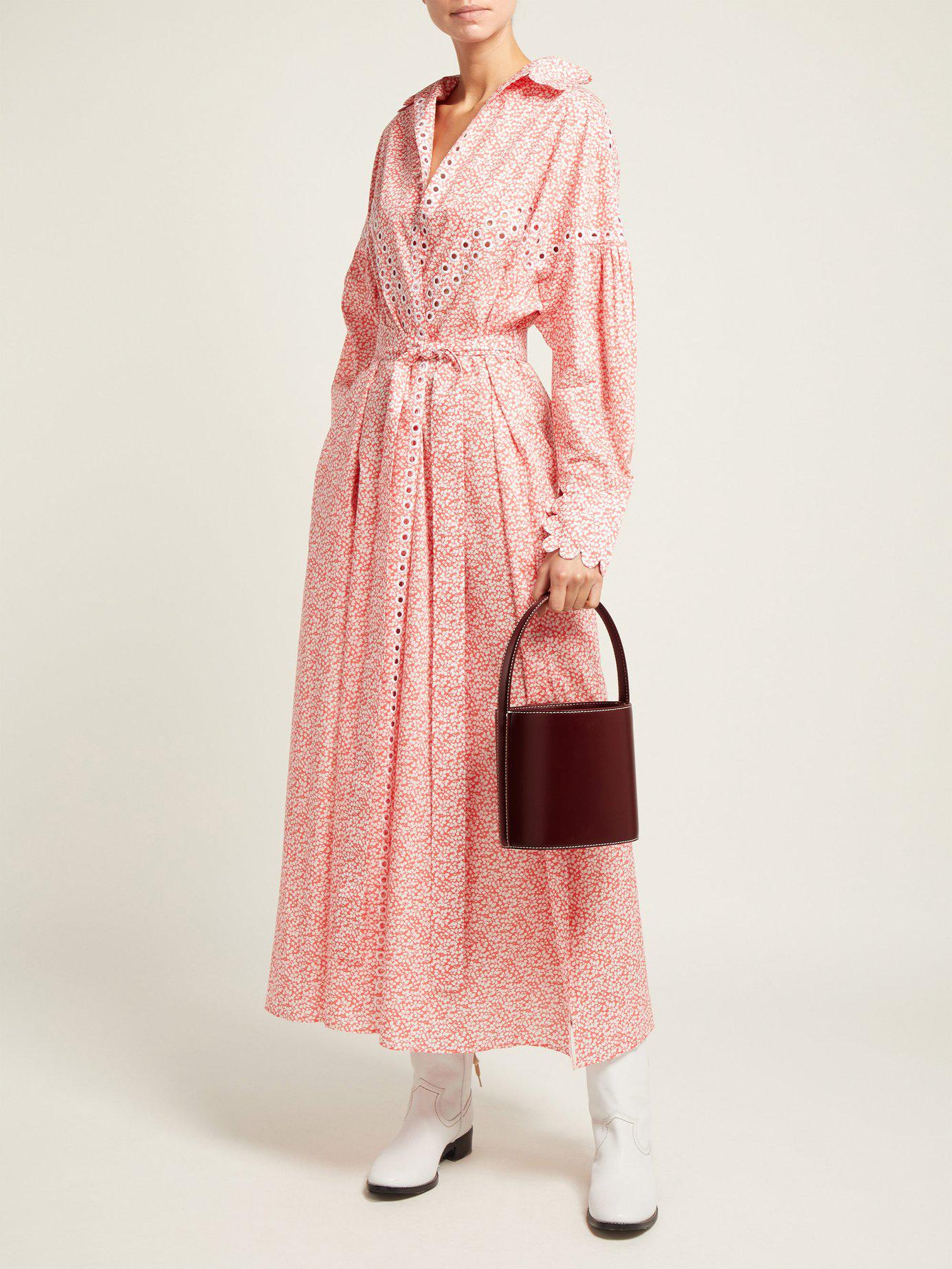 bissett leather bucket bolsa