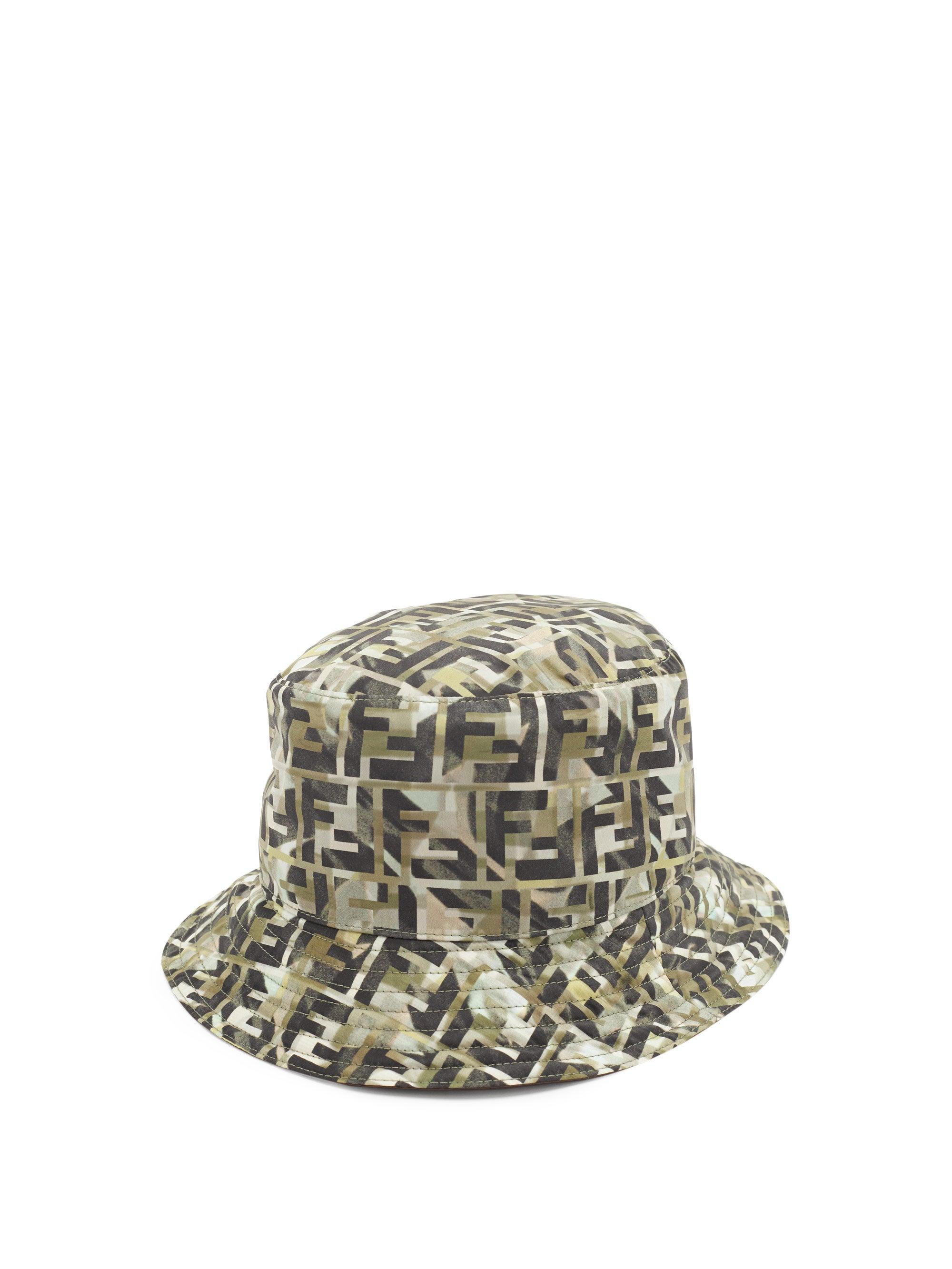 Fendi Ff-monogram Technical Bucket Hat for Men - Lyst