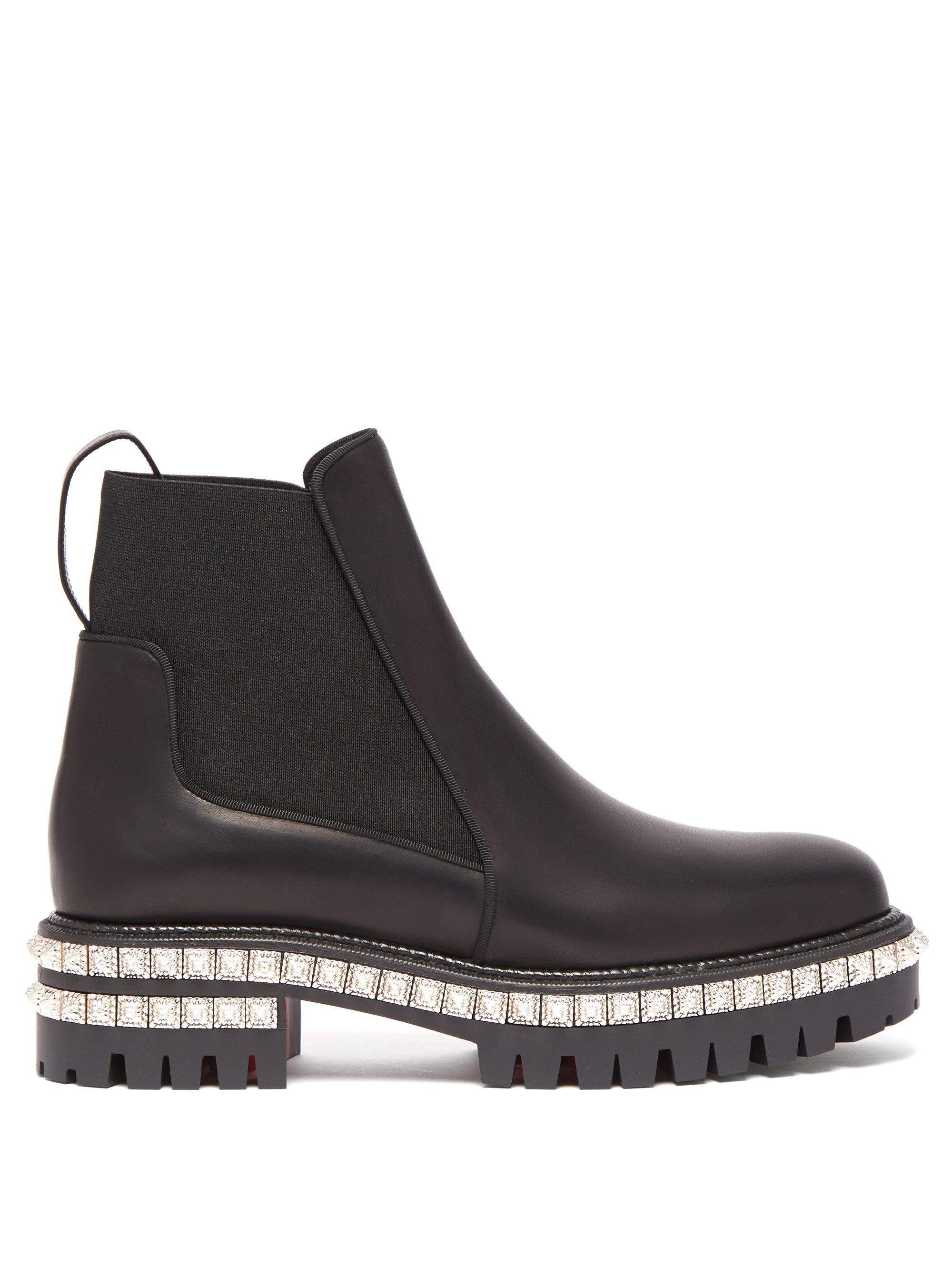 louboutin studded chelsea boots