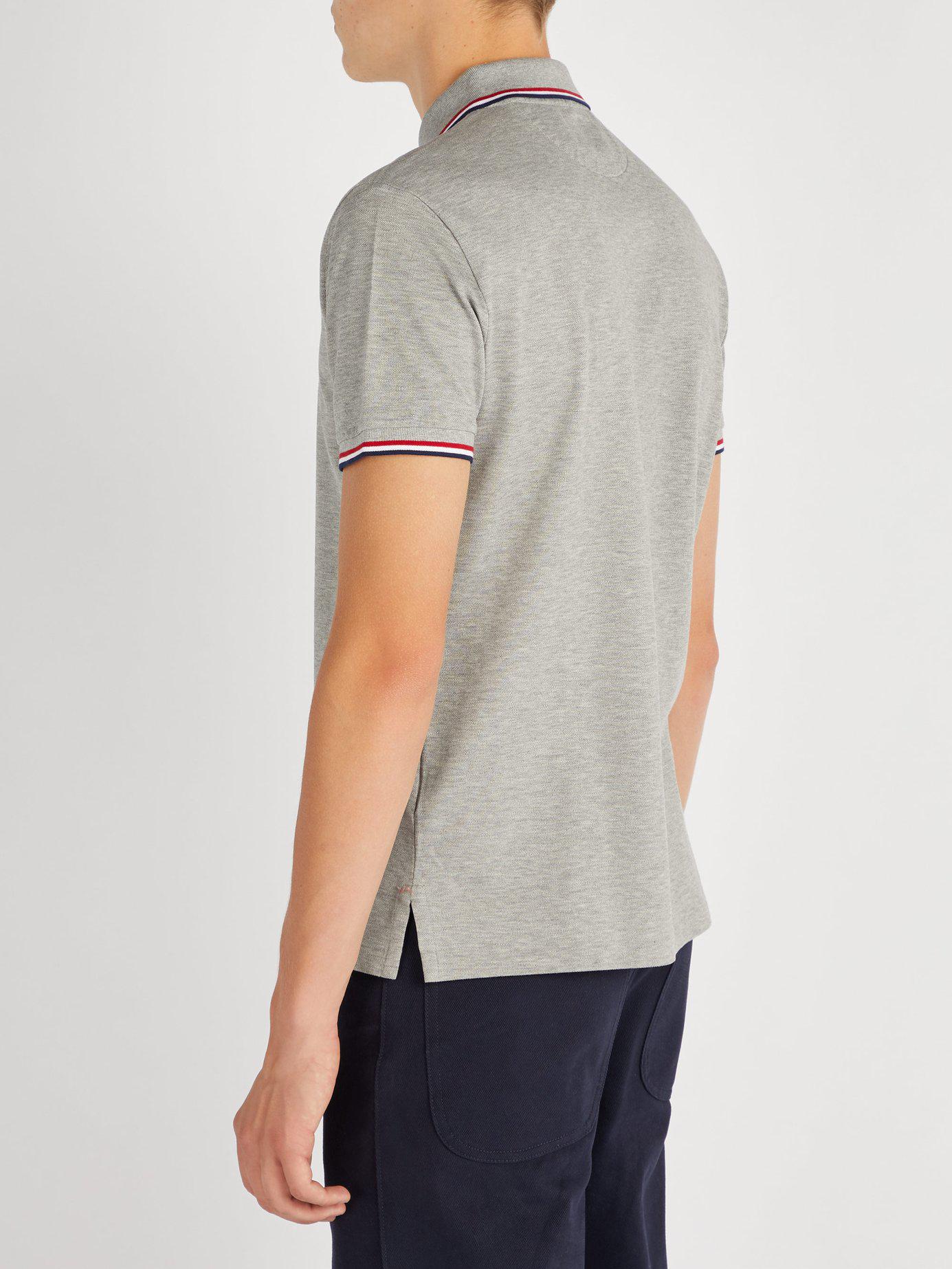 Download Polo Ralph Lauren Stripe-trimmed Cotton-piqué Polo Shirt ...