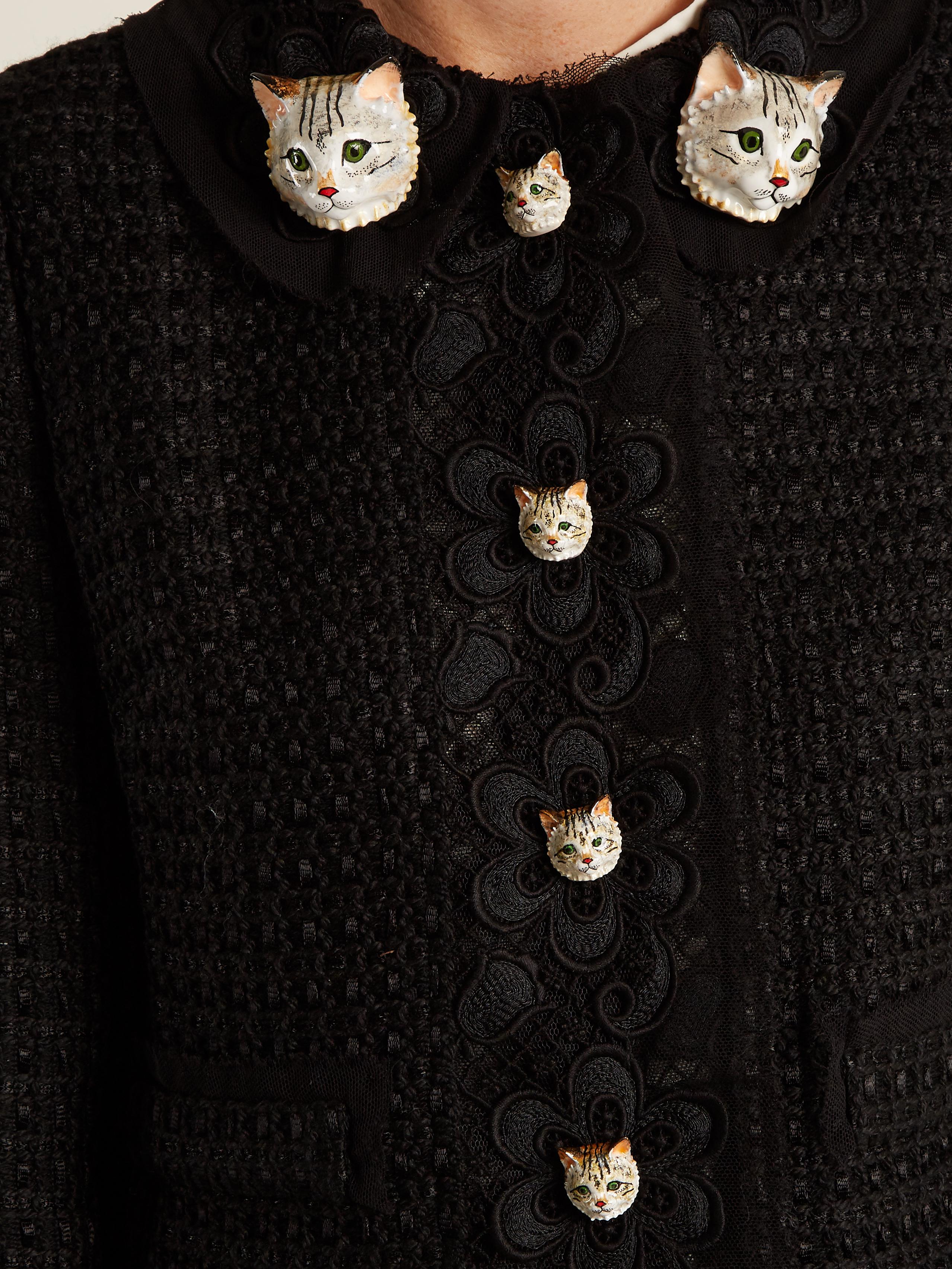 dolce and gabbana cat sweater
