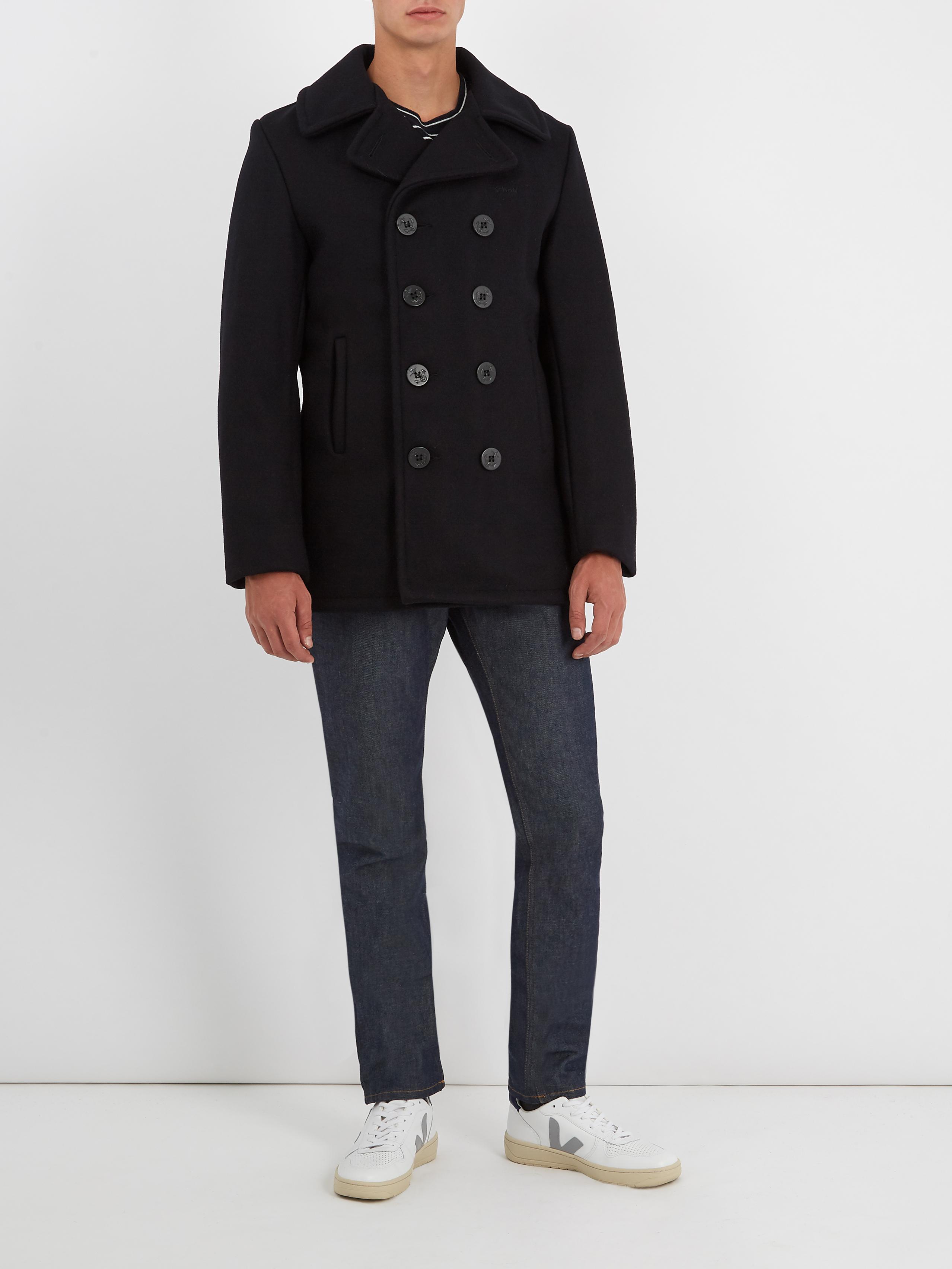 schott wool coat