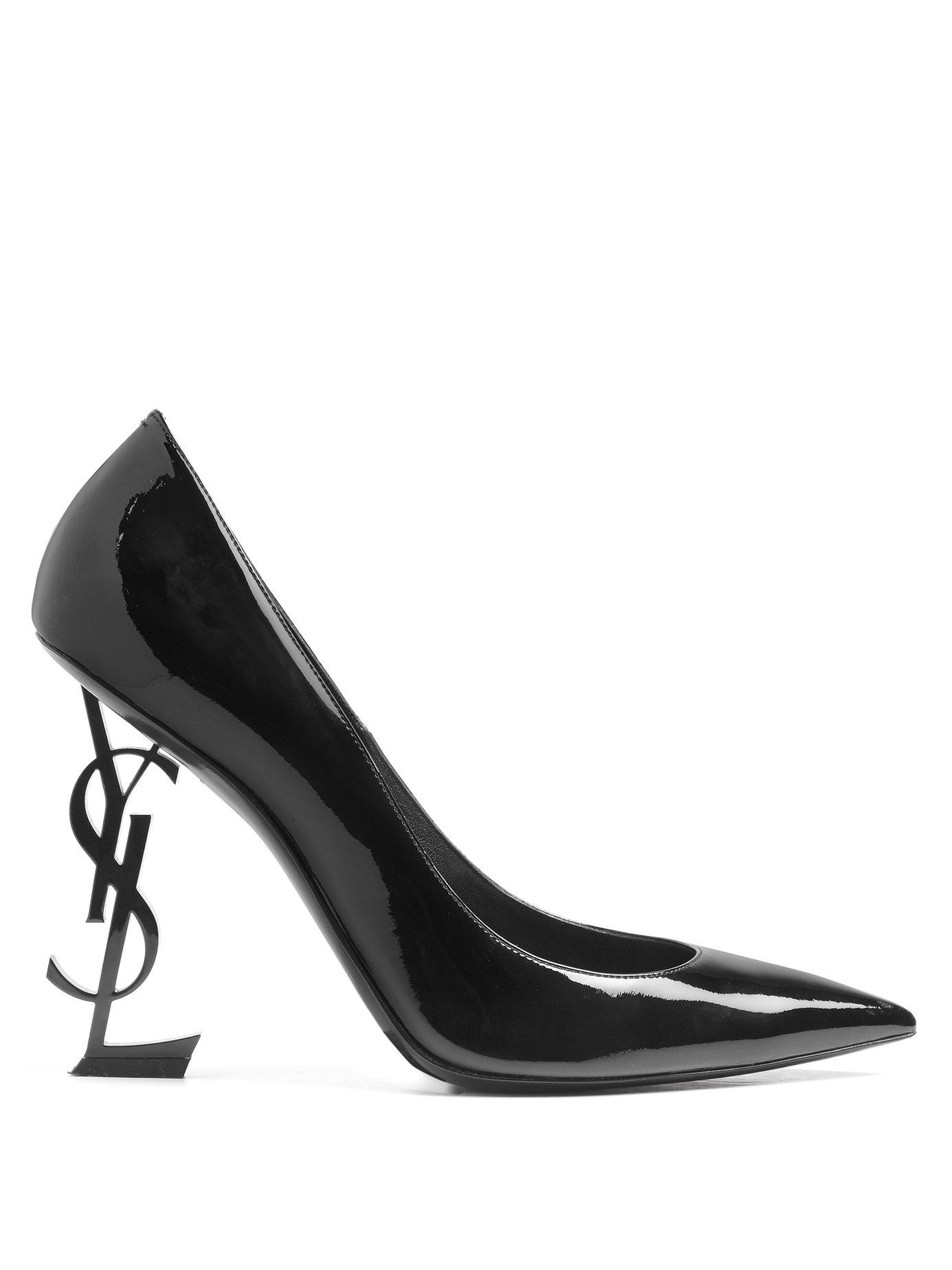 Escarpins Opyum 85 en cuir Cuir Saint Laurent en coloris Marron Femme Chaussures à talons Chaussures à talons Saint Laurent 
