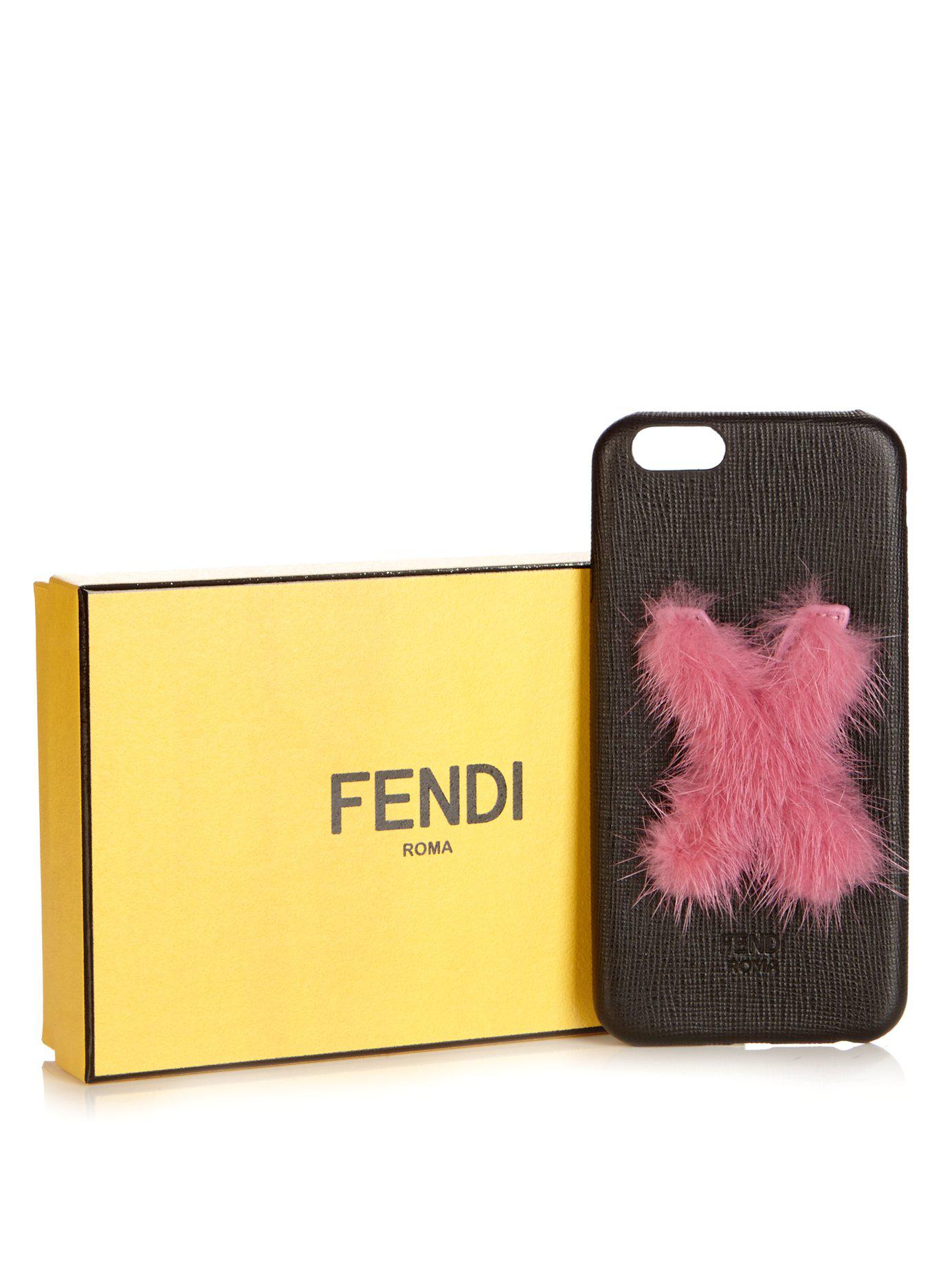 Fendi Fur Leather Iphone® 6 Case Lyst
