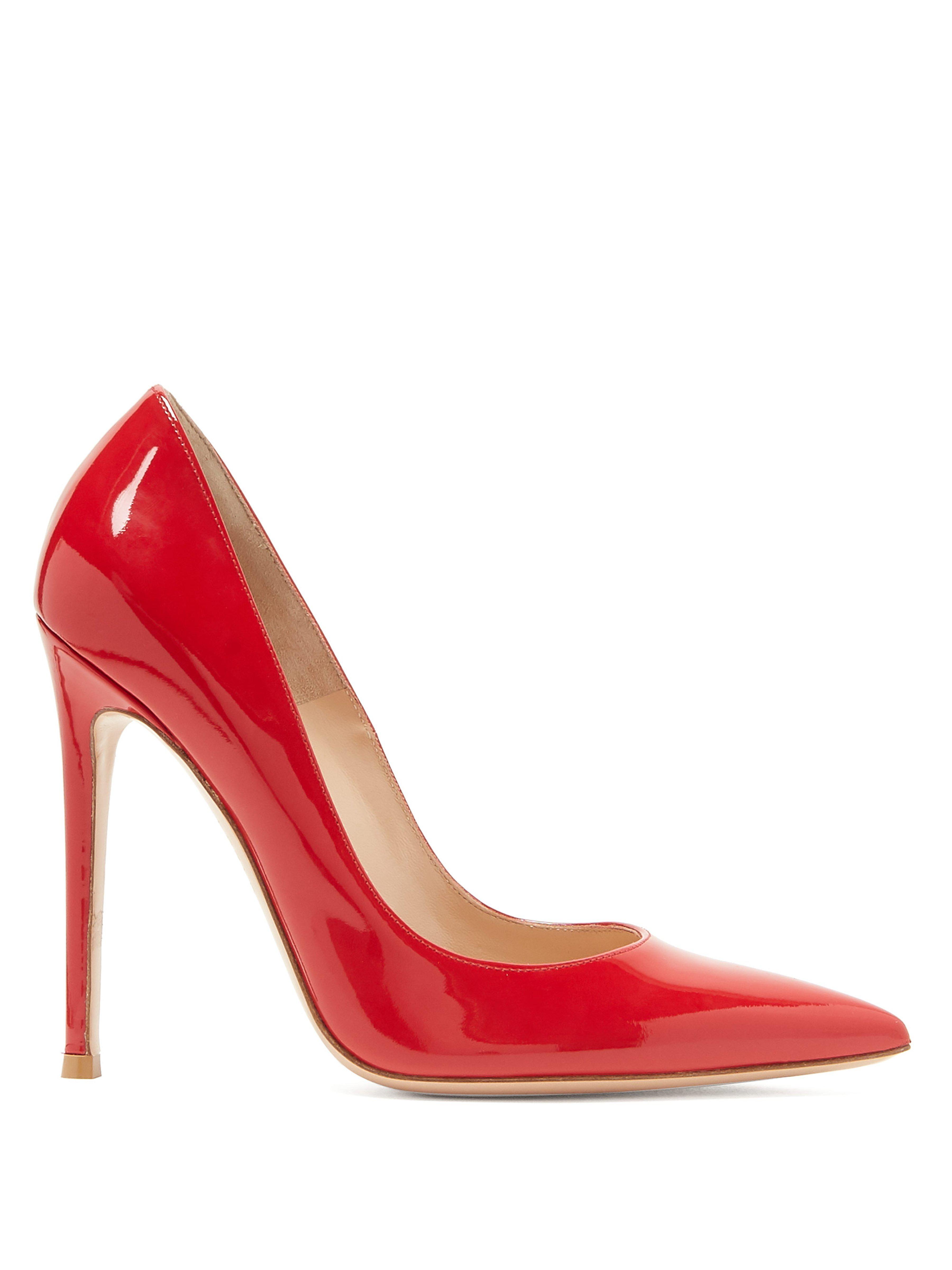 Gianvito Rossi Gianvito 105 Patent Leather Pumps in Red - Lyst