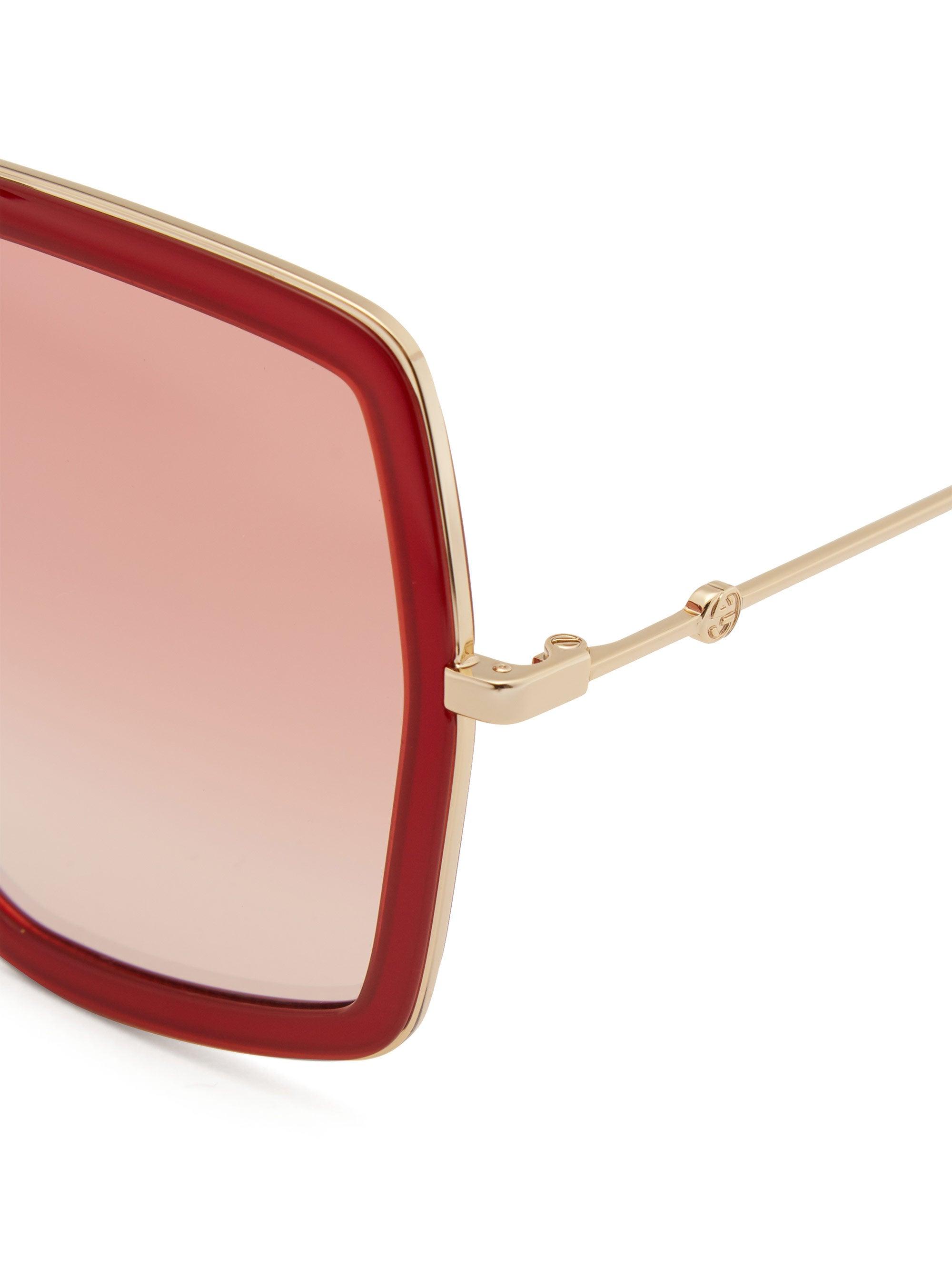 gucci hexagon frame glasses