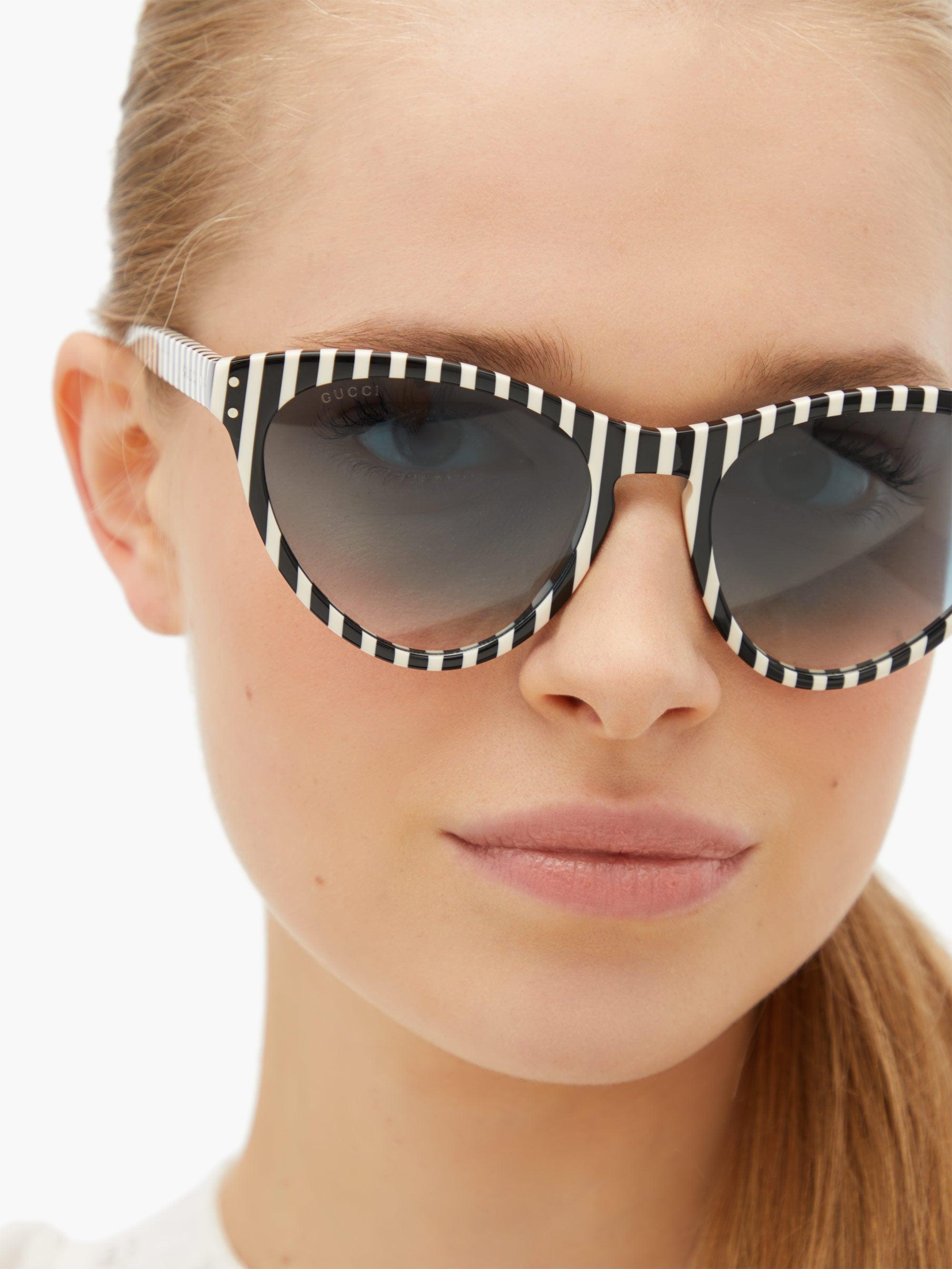 gucci oversize cat eye acetate sunglasses