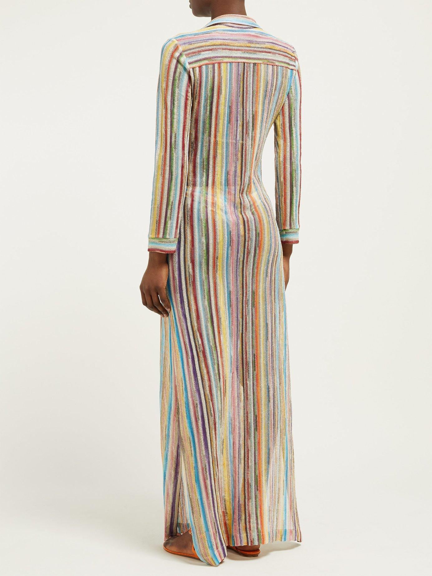 Missoni Stripe Maxi Dress Lyst