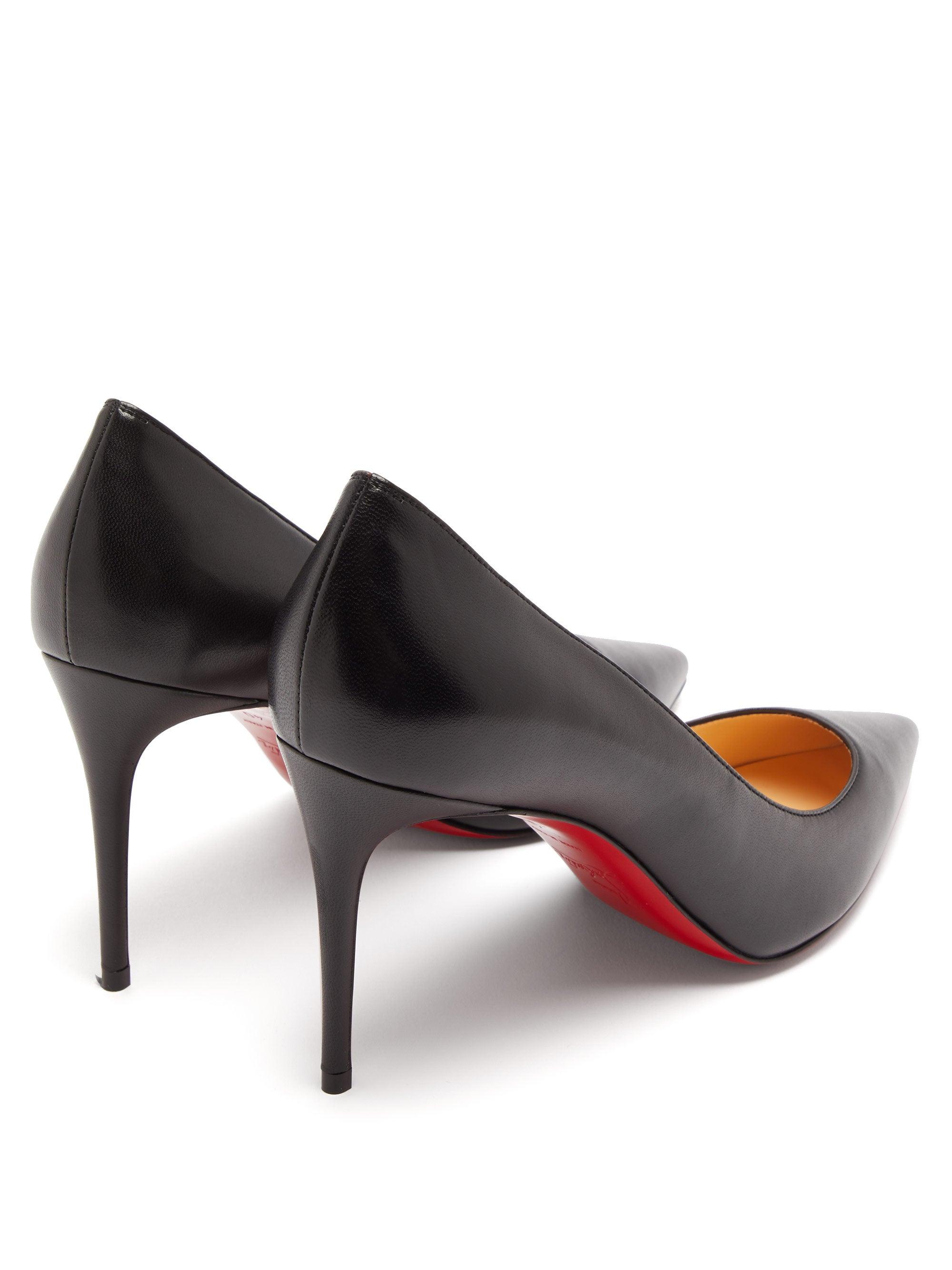 Christian Louboutin Kate 85 Leather Pumps in Black Lyst