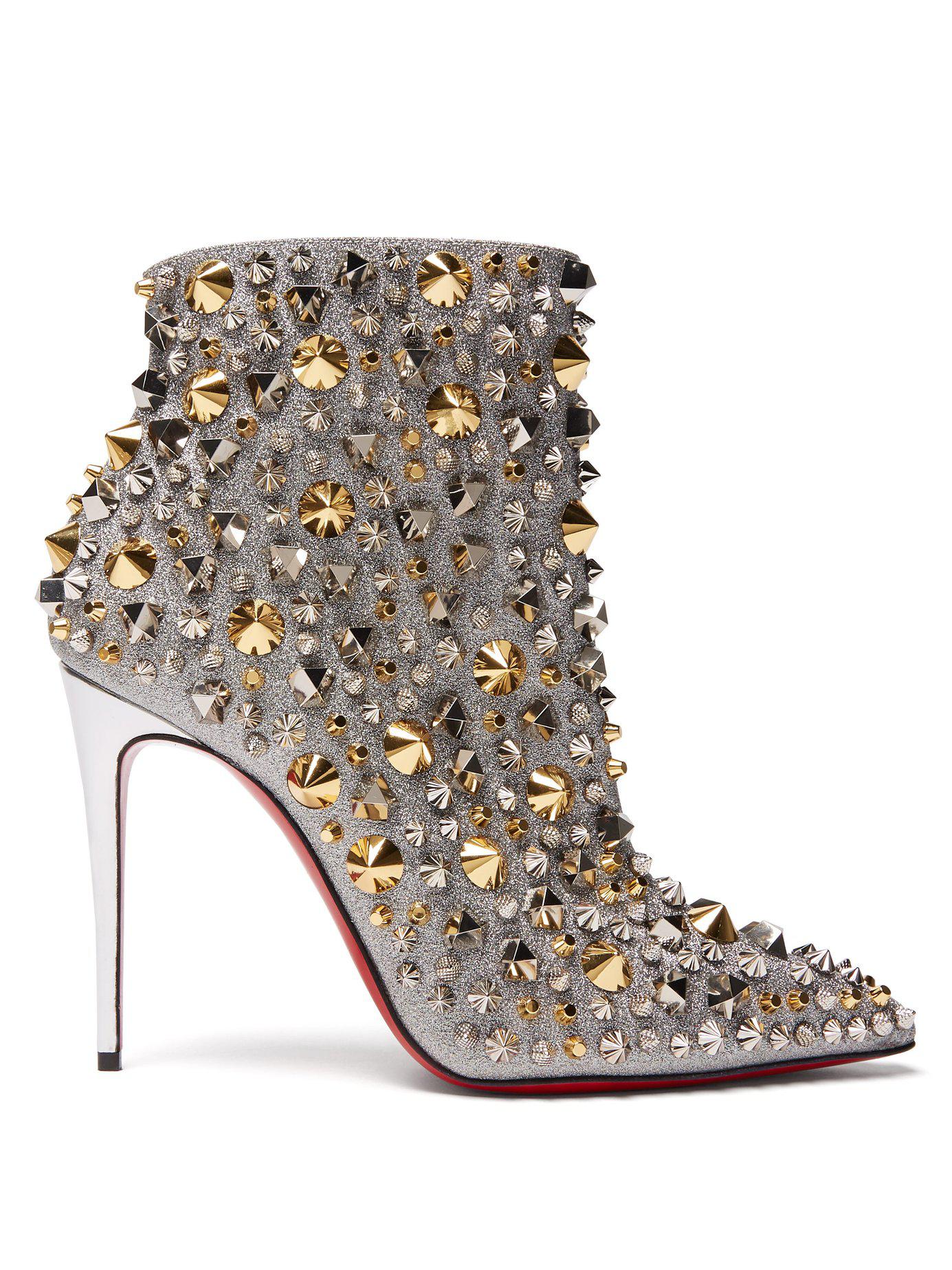 Louboutin rhinestone boots clearance