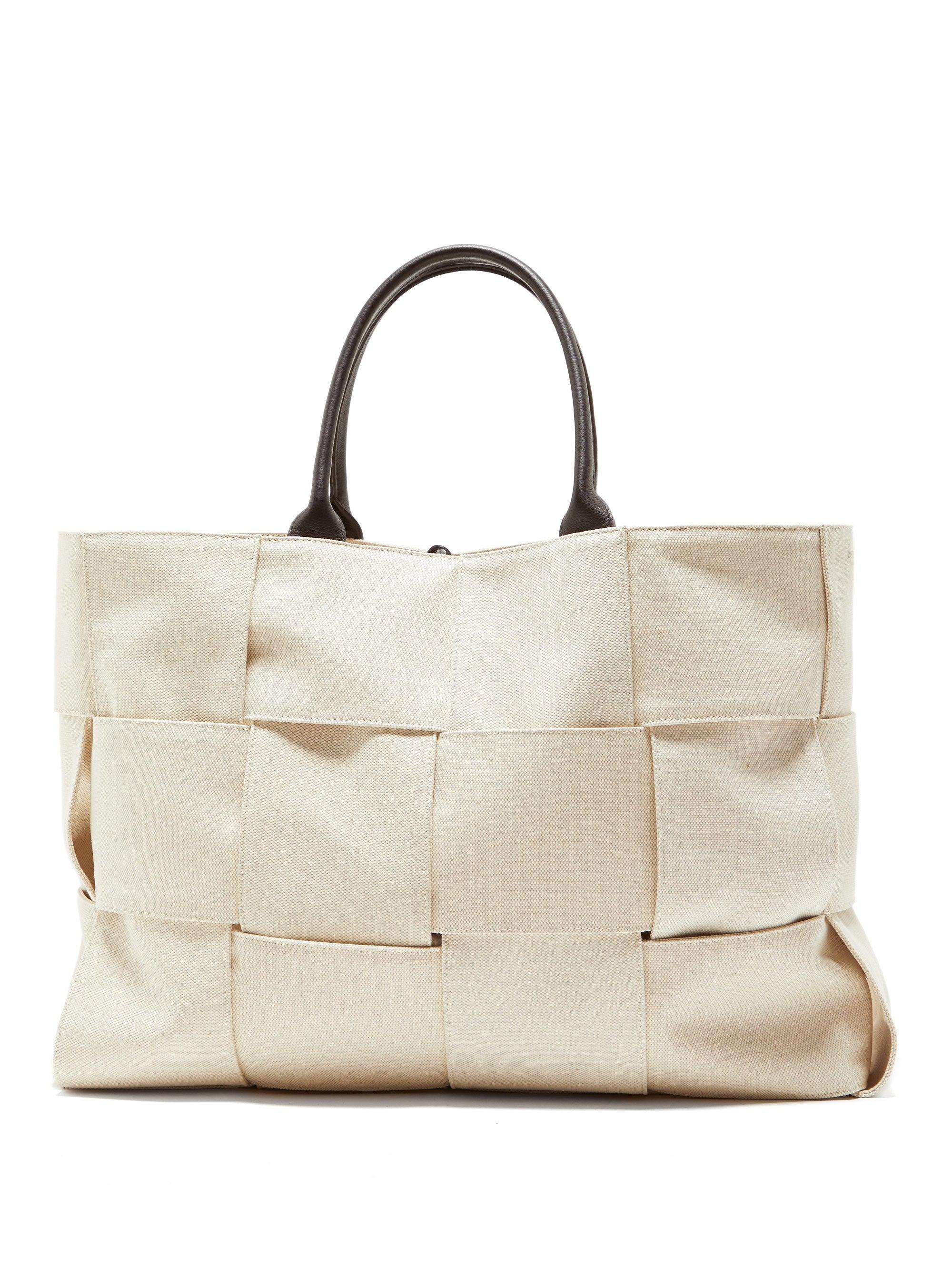 Bottega veneta canvas clearance tote