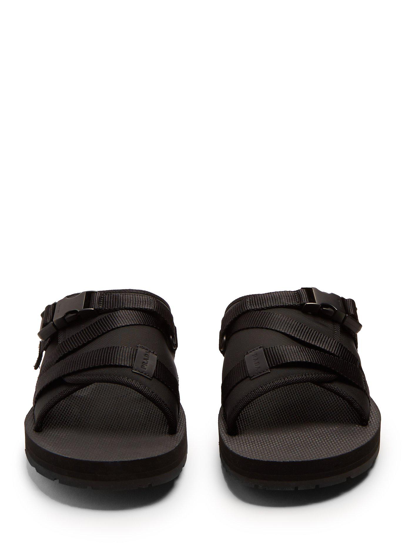 Prada mens sandals on sale Clearance