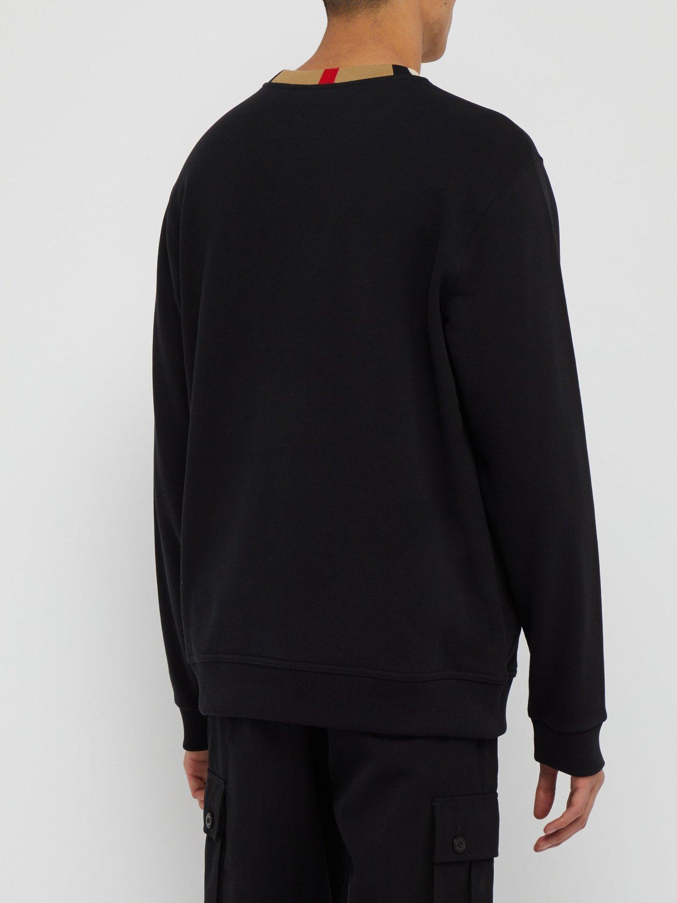 Burberry Cotton Icon Stripe Sweatshirt in Black for Men | Lyst Burberry Cotton Icon Stripe Sweatshirt in Black for Men | Lyst