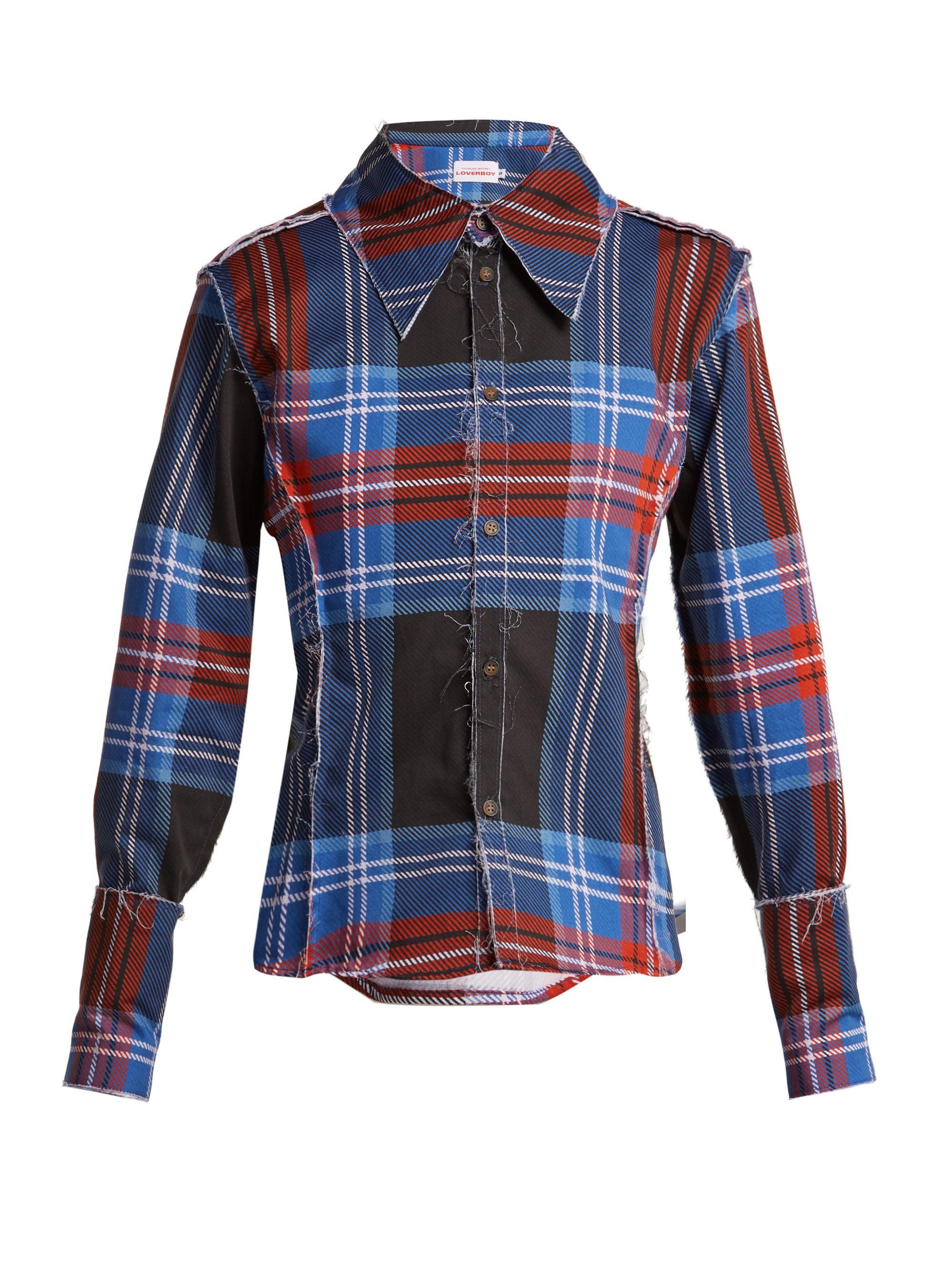 Scots Style Clan Tartan Plaid Navy Red Women Sweatshirt Casual Hoodie Tshirt T Hoodies Cropped Crop Tops