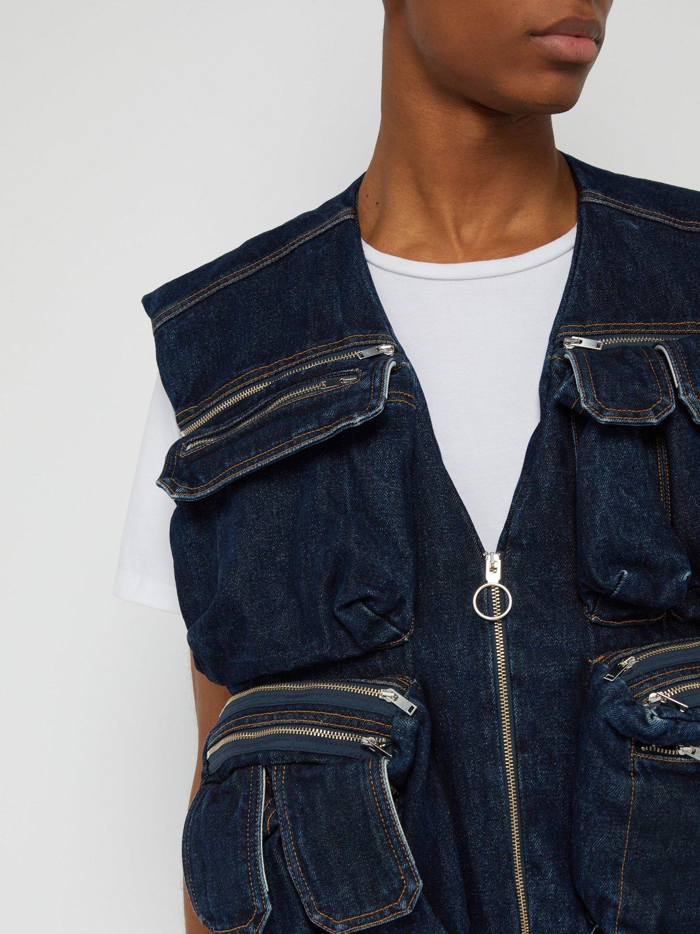 Virgil Abloh Denim Utility Vest 
