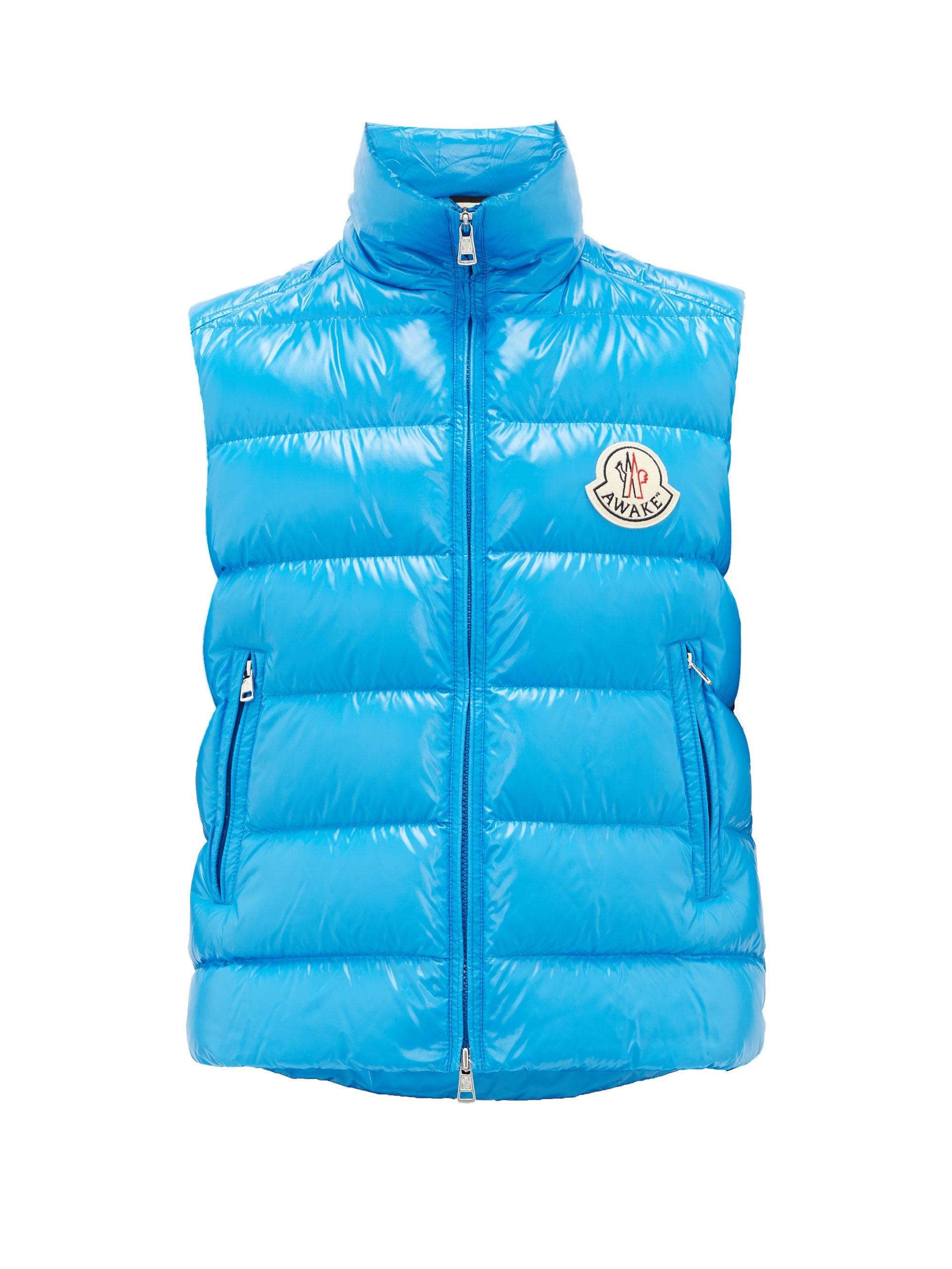 2 Moncler 1952 X Awake Ny Logo-patch Technical Gilet in Blue for Men - Lyst