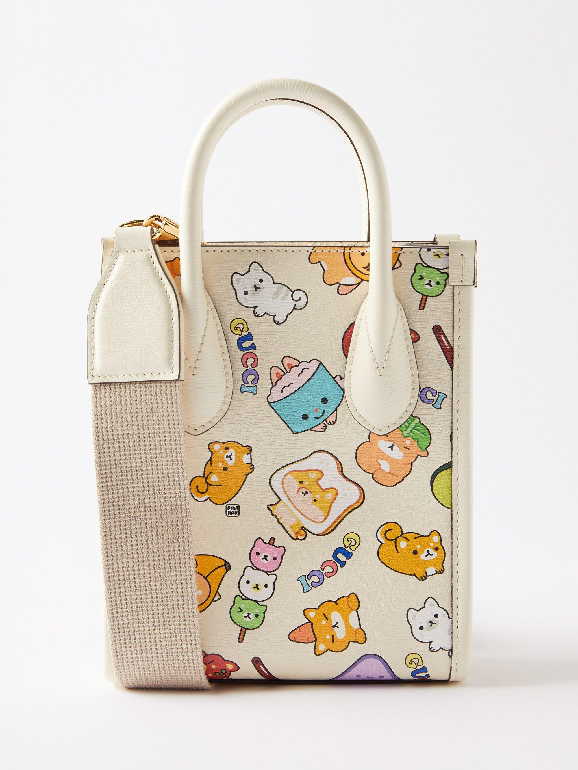 Gucci X Pikarar Kawaii Leather Crossbody Bag for Men Lyst