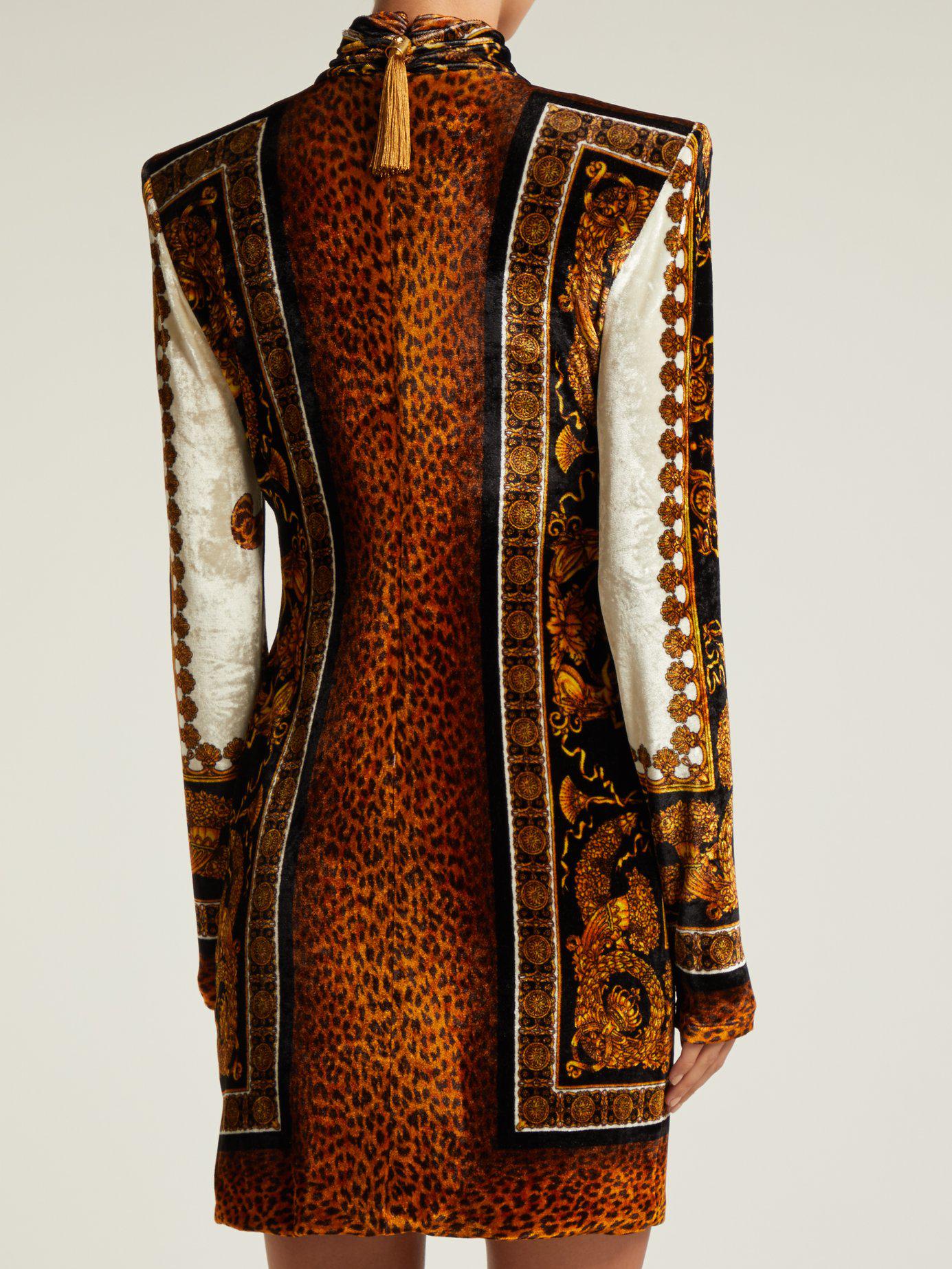 versace velvet dress