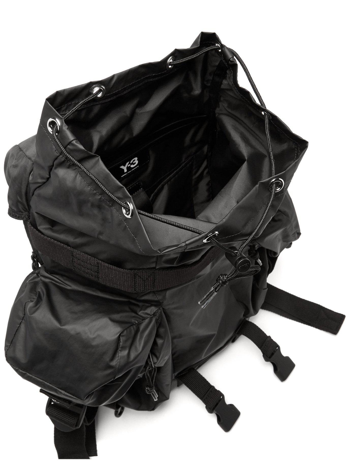 y3 black backpack