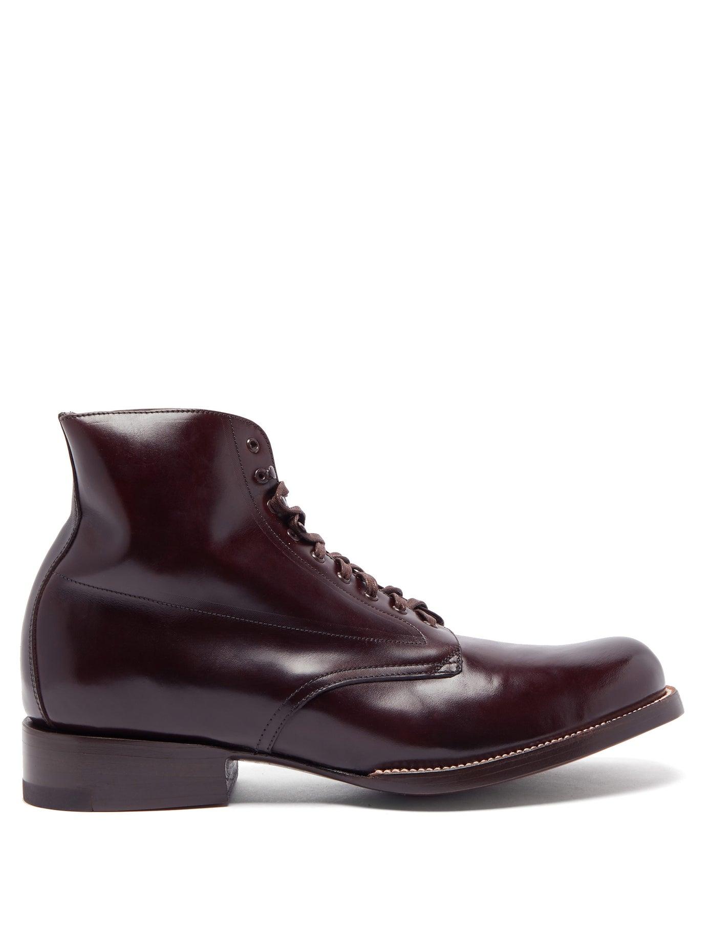 Yuketen Alan Laceup Leather Boots in Brown for Men Lyst