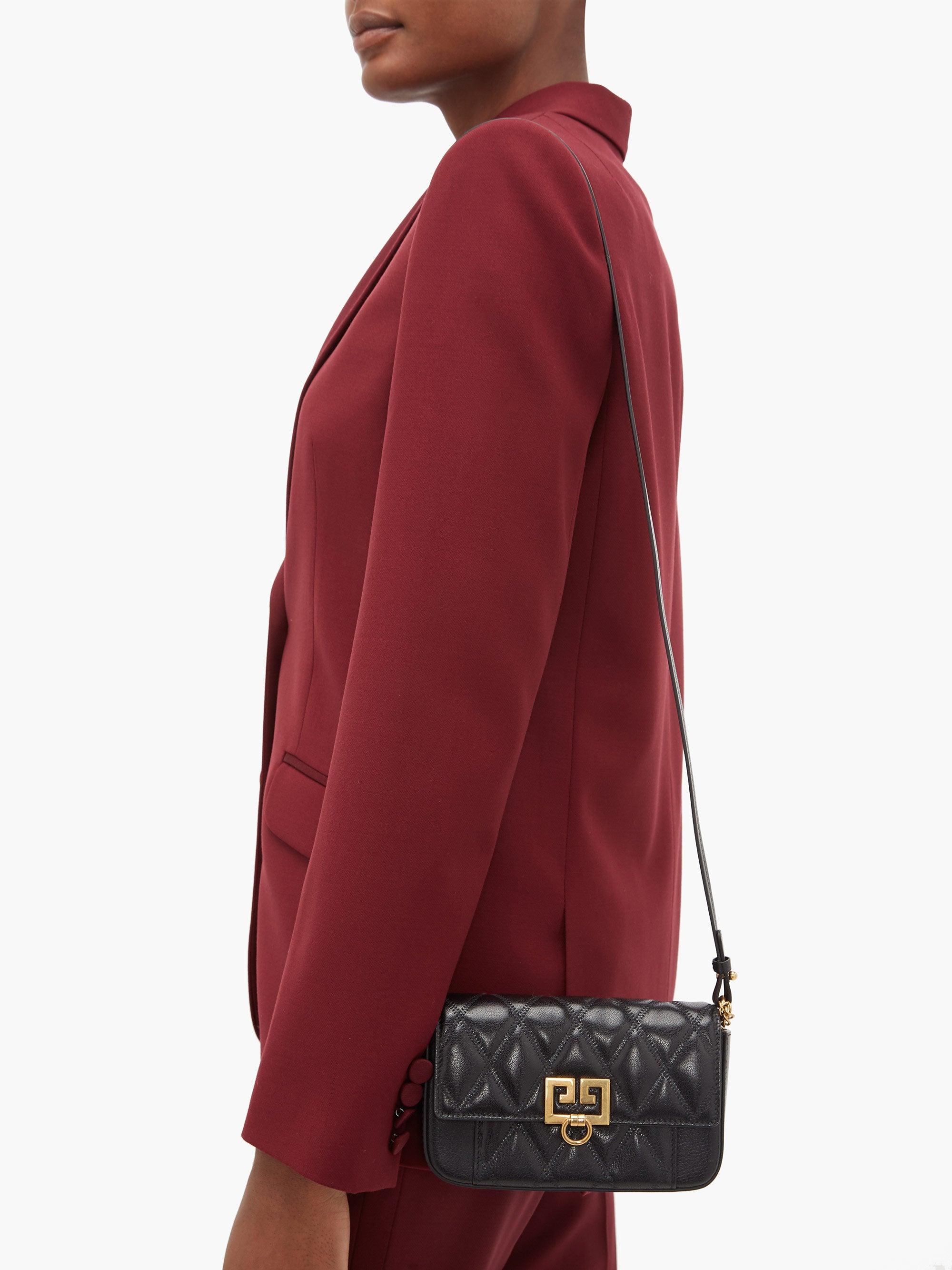 Givenchy Gv3 Mini Leather Crossbody Bag in Black Lyst