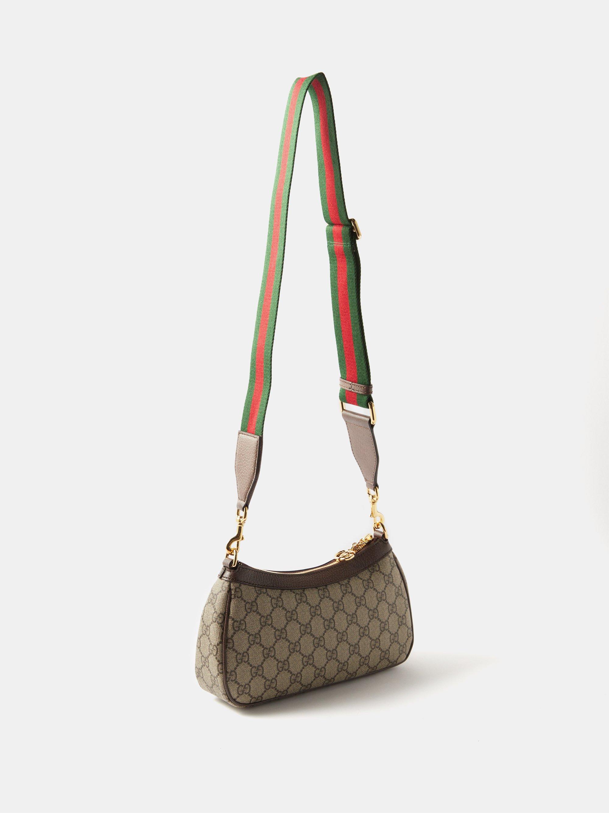 Gucci Ophidia Small Gg Supreme Crossbody Bag In Brown Multi