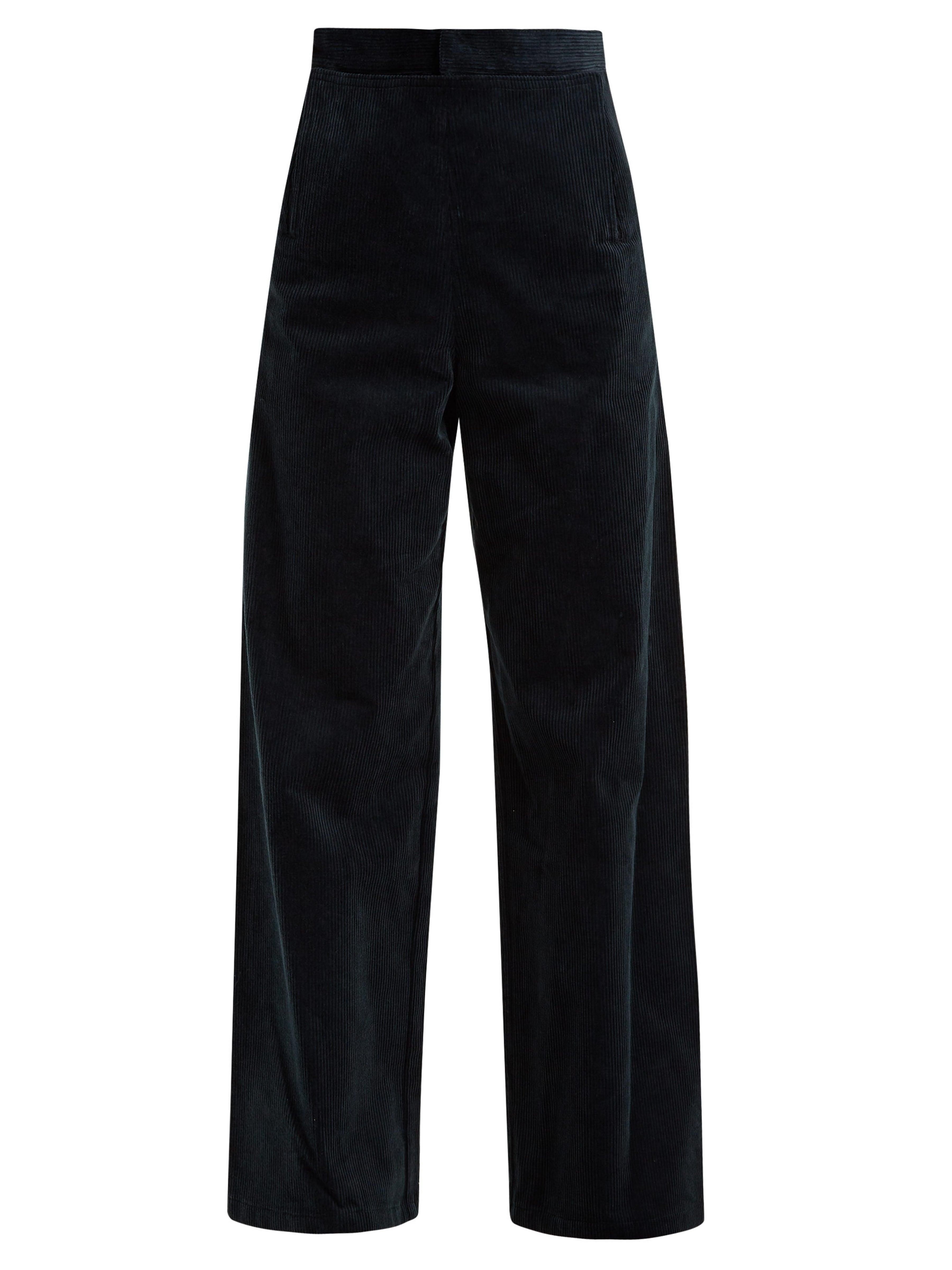 Toga Wide-leg Corduroy Trousers in Navy (Blue) - Lyst
