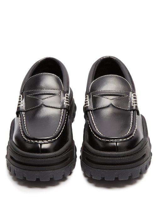 Mens outlet platform loafers