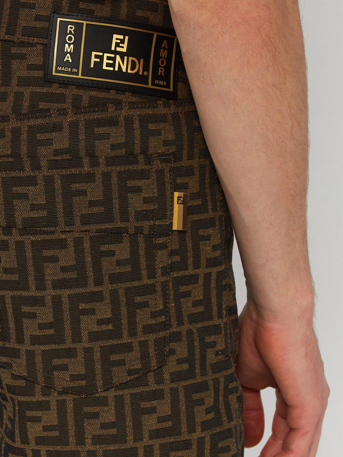 fendi monogram shorts